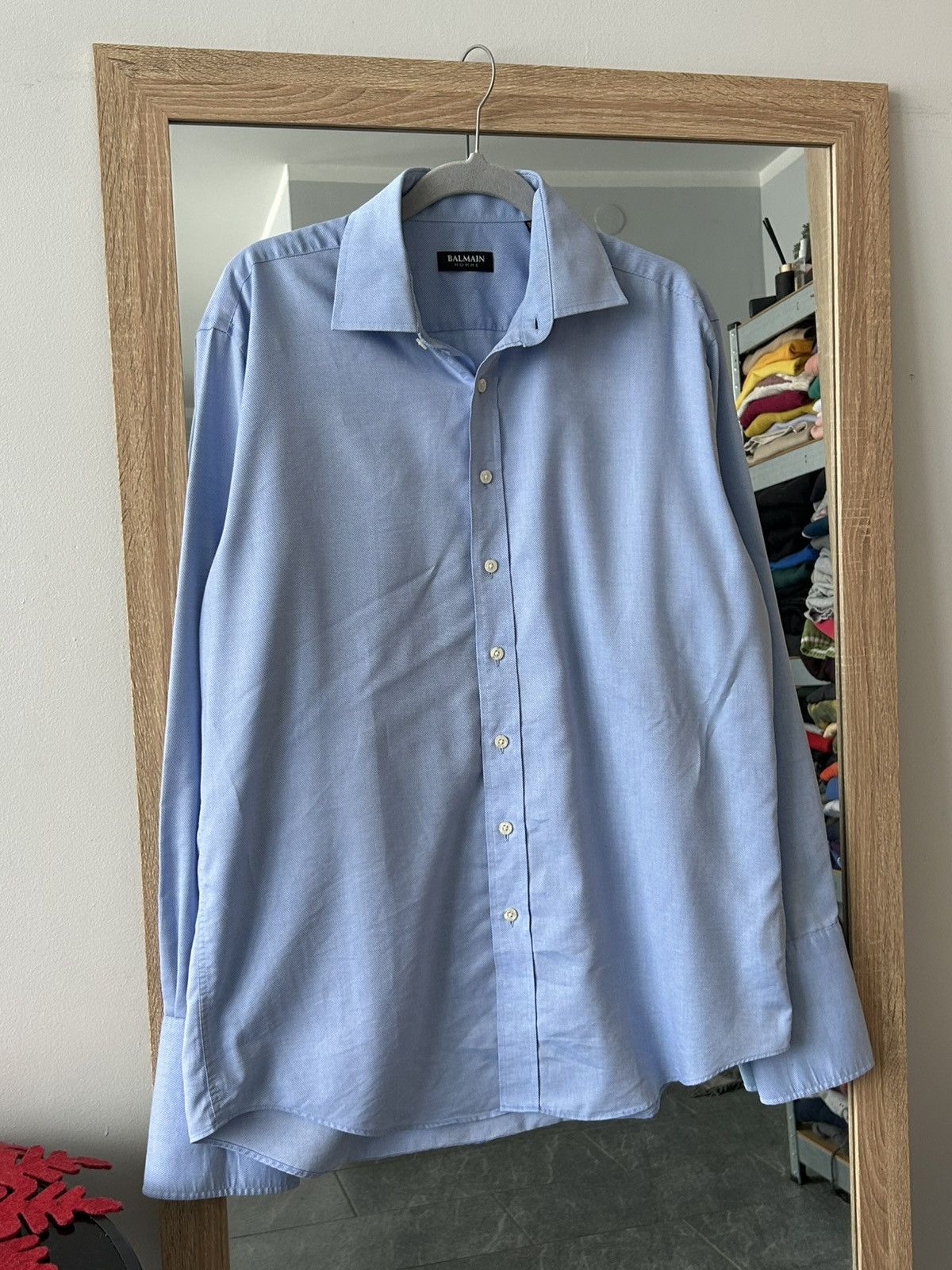 Balmain Vintage shirt Balmain homme blue large Size US M / EU 48-50 / 2 - 2 Thumbnail