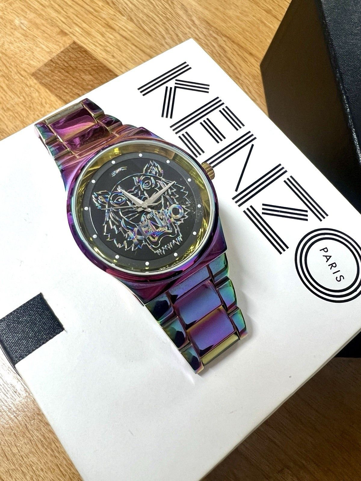 Kenzo Kenzo Rainbow Tiger Multi Coloured Watch Size 38 - 1 Thumbnail