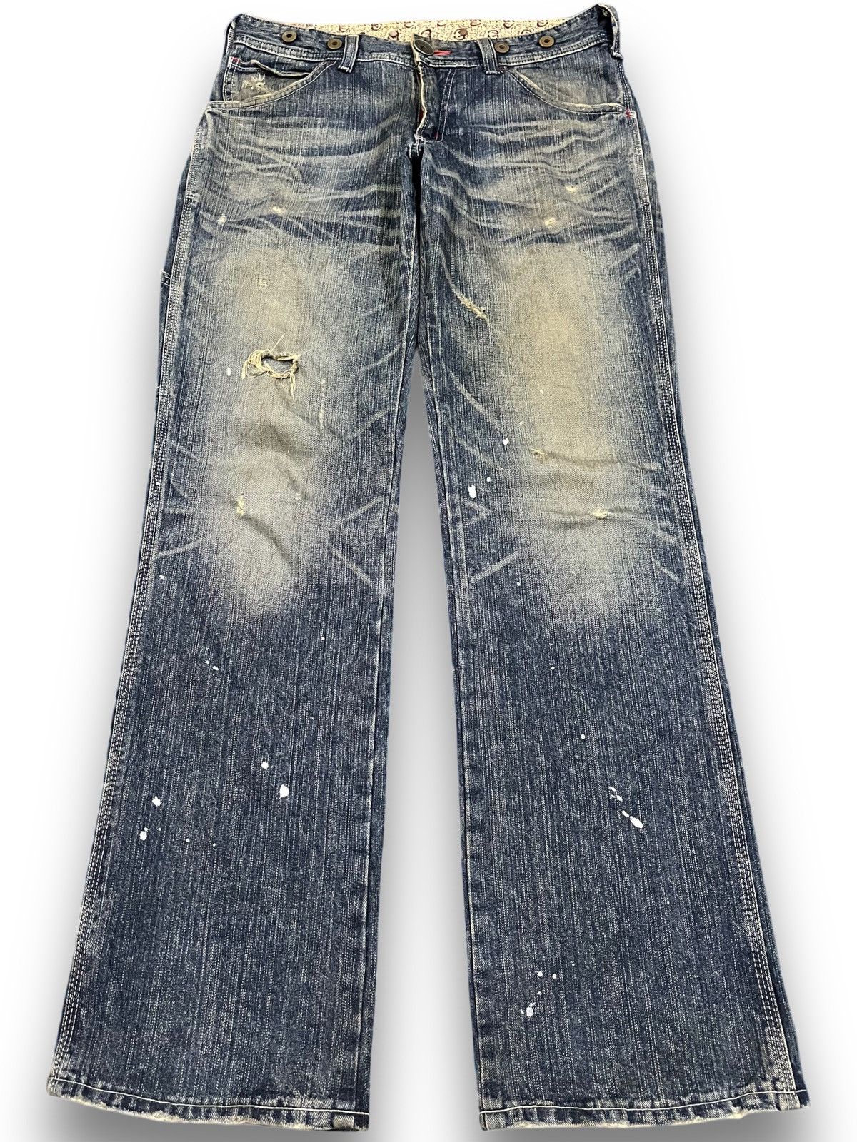 Edwin Vintage Edwin 503 Bluetrip Flare Mudwash Denim Size US 32 / EU 48 - 1 Thumbnail