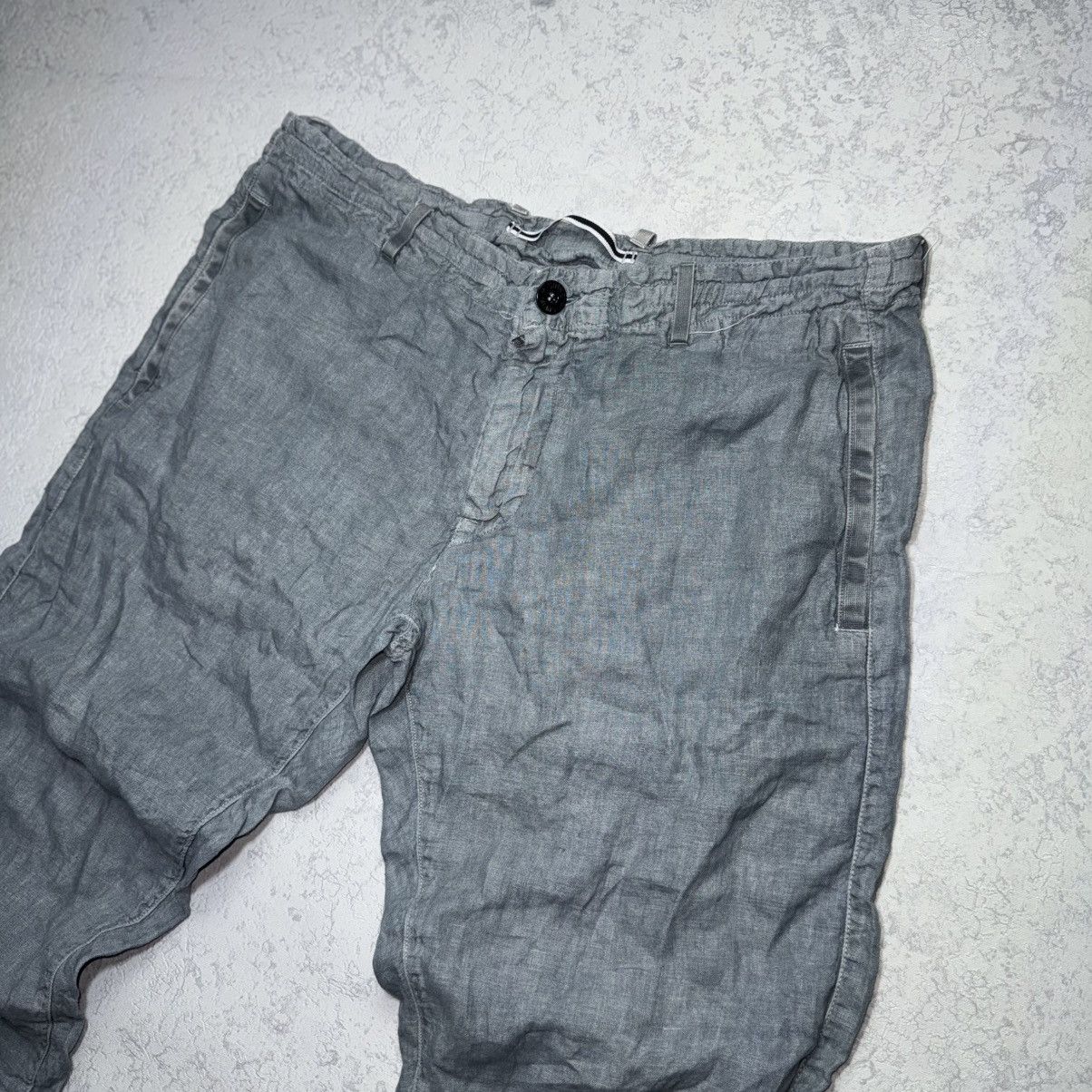 Stone Island Stone Island Men’s Linen Massimo Osti Light Blue Pants Size US 34 / EU 50 - 2 Thumbnail