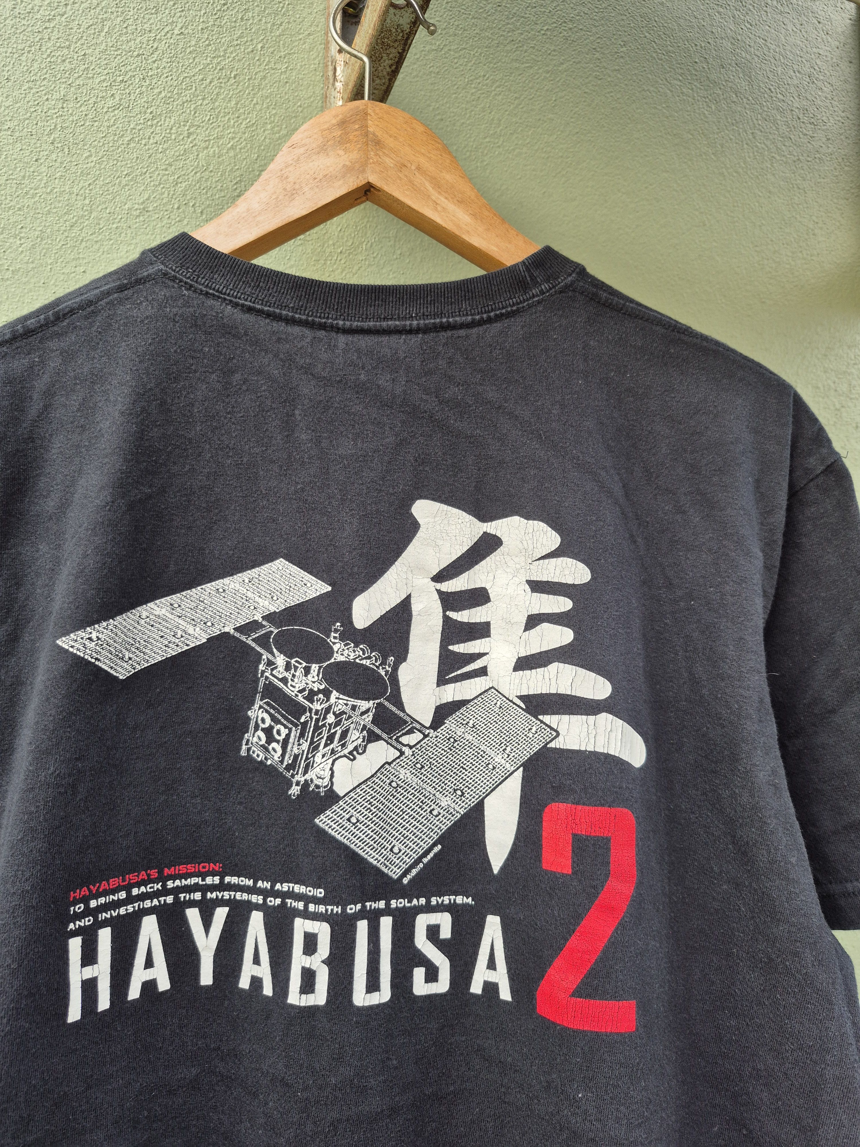 Japanese Brand 🔥 Hayabusa 2 Japan Aircraft Tech Tee Size US L / EU 52-54 / 3 - 2 Thumbnail