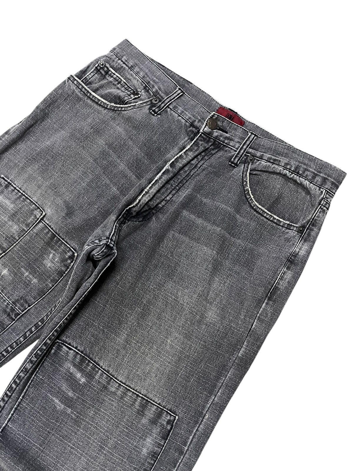 5351 POUR LES HOMMES × GOSTAR DE FUGA × Japanese Brand Nylaus 0125 Japan Patchwork Reconstructed Denim Jeans Size US 32 / EU 48 - 3 Thumbnail