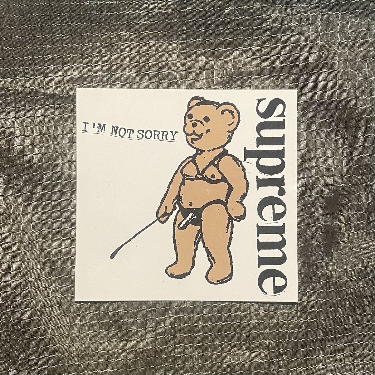Supreme “I’m Not Sorry” Sticker (SS21) Size ONE SIZE - 1 Preview