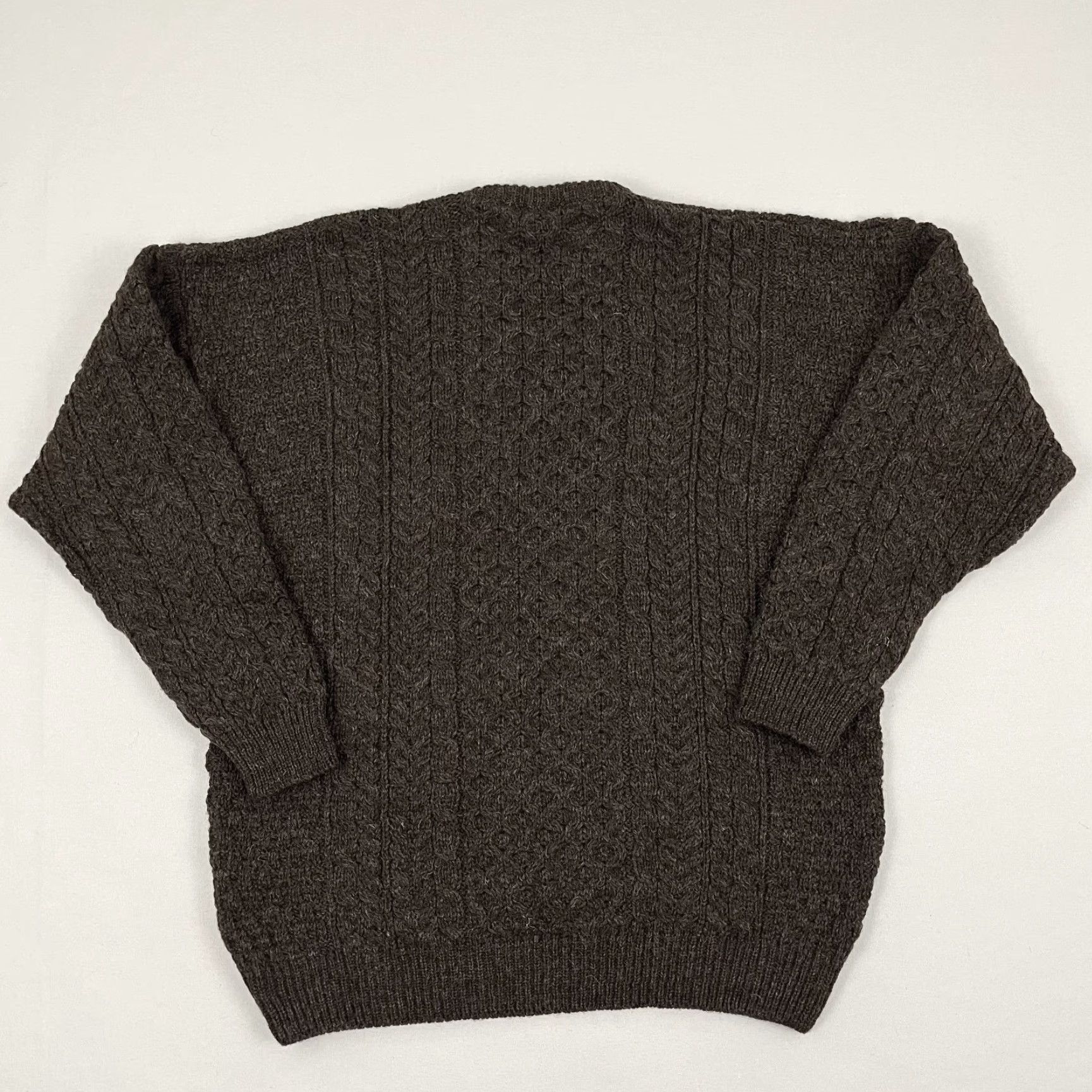 Orvis Orvis Sweater Mens XL Brown Crewneck Pullover Cable-Knit 100% New Wool Solid Ireland Classic Outdoor Mens Size US XL / EU 56 / 4 - 6 Thumbnail