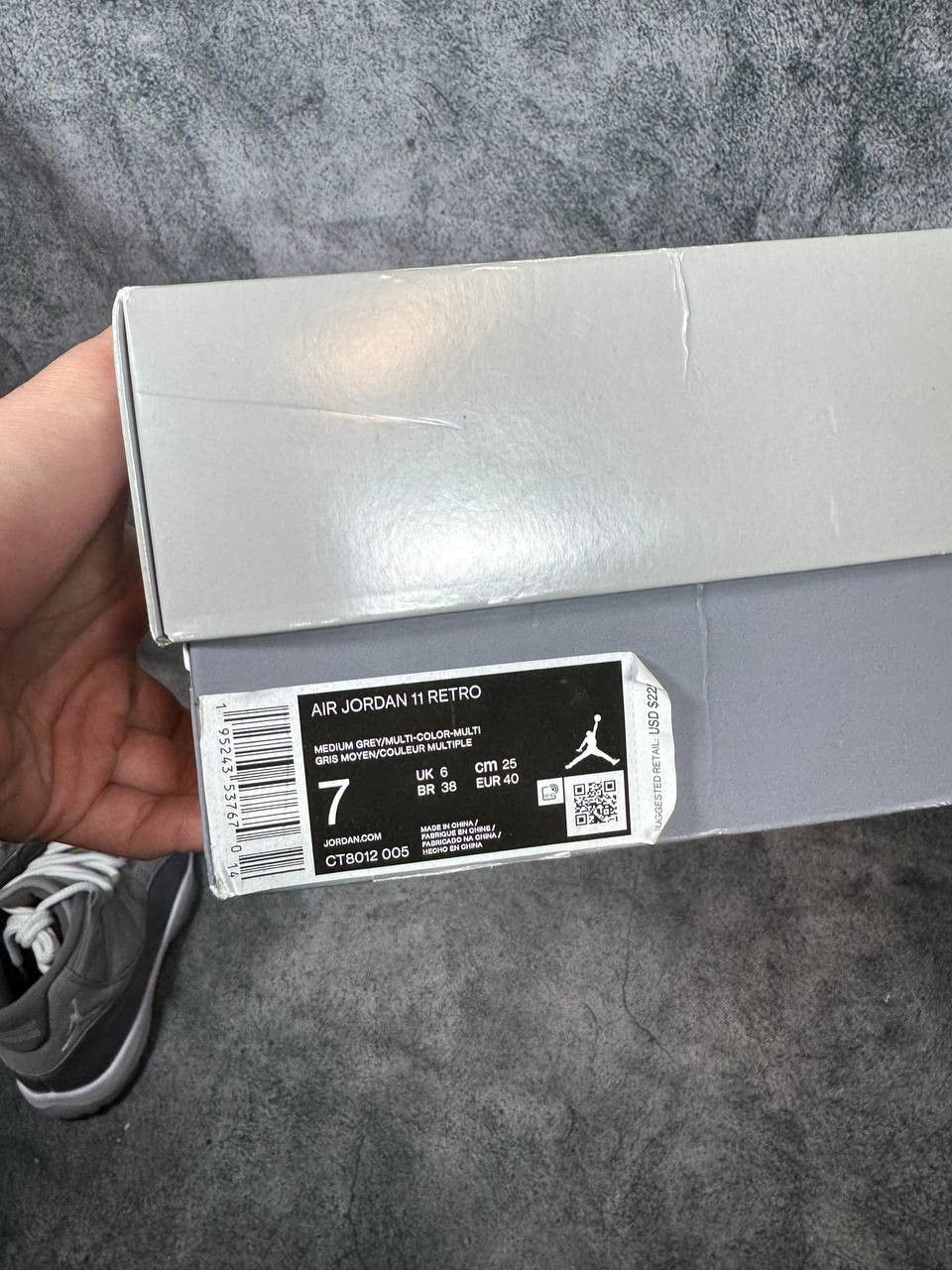 Jordan Brand Size 7 | Jordan 11 Cool Grey With Box | Pre-Owned Size US 7 / EU 40 - 6 Thumbnail