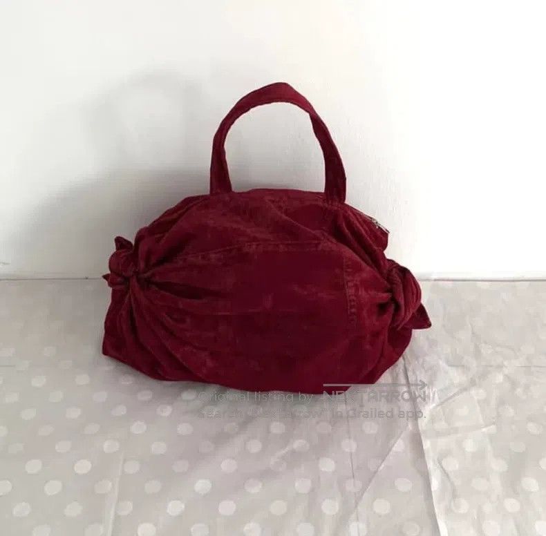 Comme des Garcons Comme des Garcons Christmas red velvet handbag Size ONE SIZE - 7 Thumbnail