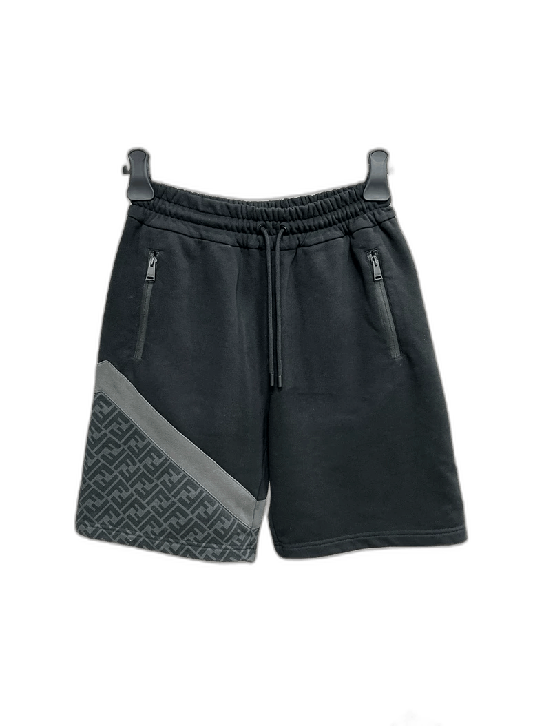 Fendi Fendi Gray Print Panel Shorts Size US 26 / EU 42 - 1 Thumbnail