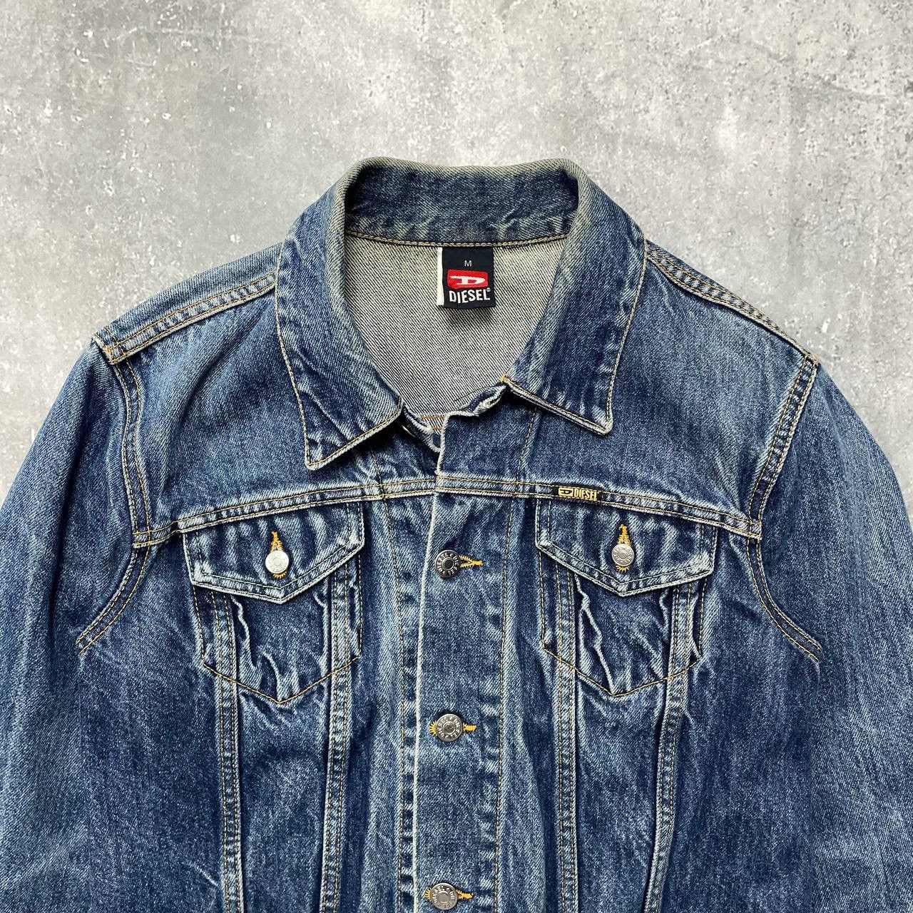 Diesel Vintage 90s Diesel Denim Trucker Jacket Women’s Blue Size M Size M / US 6-8 / IT 42-44 - 3 Thumbnail