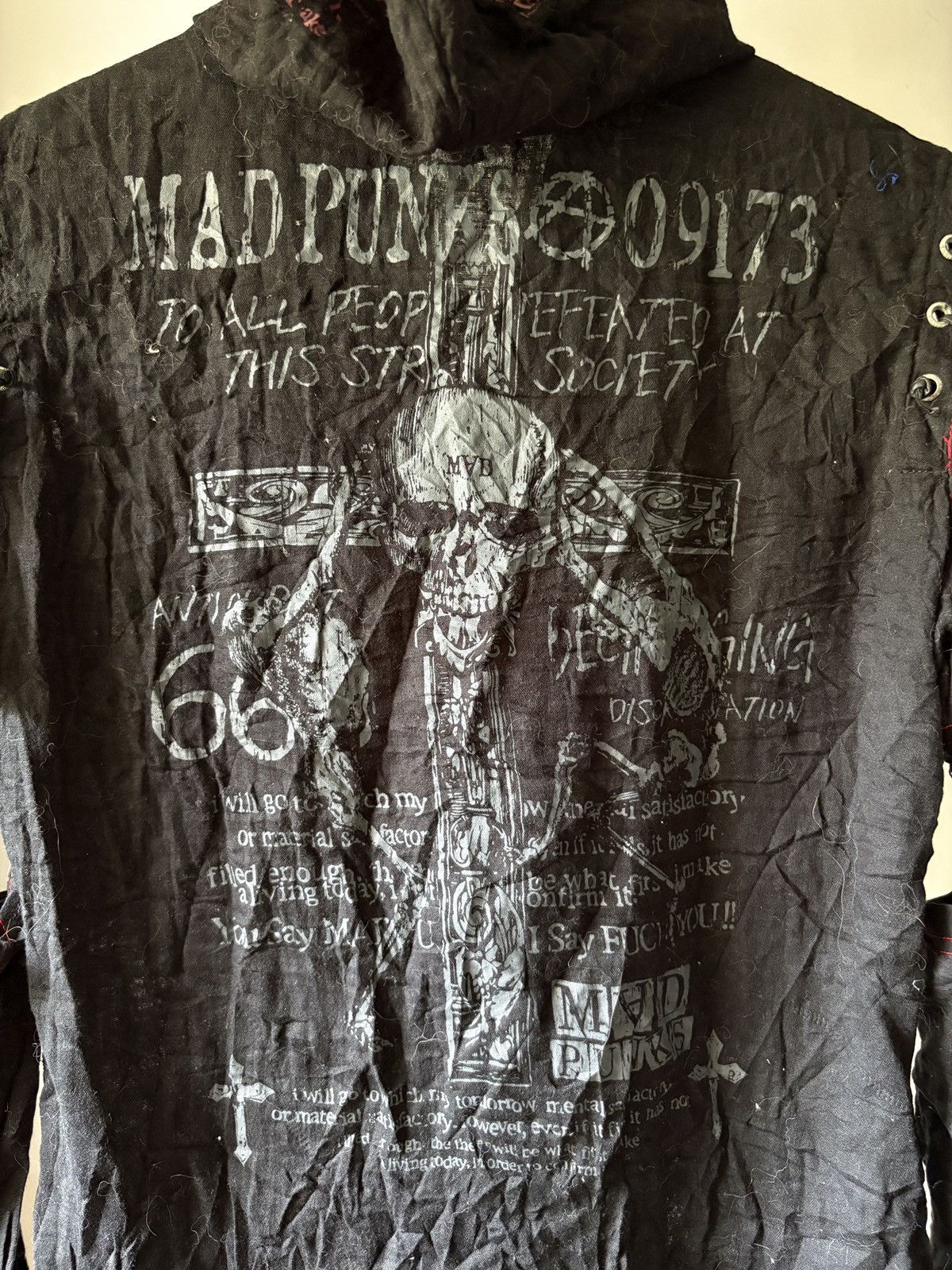 Japanese Brand Mad Punks Anarchic Gothic Punk Zip Up Size M / US 6-8 / IT 42-44 - 16 Thumbnail