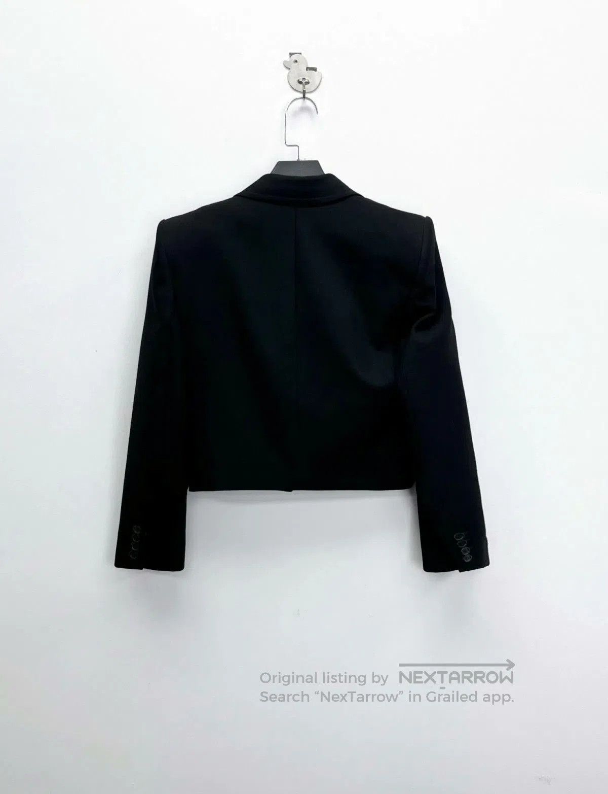 Saint Laurent Paris Saint Laurent Black Short Blazer. Size XXS / US 00 / IT 34 - 2 Thumbnail
