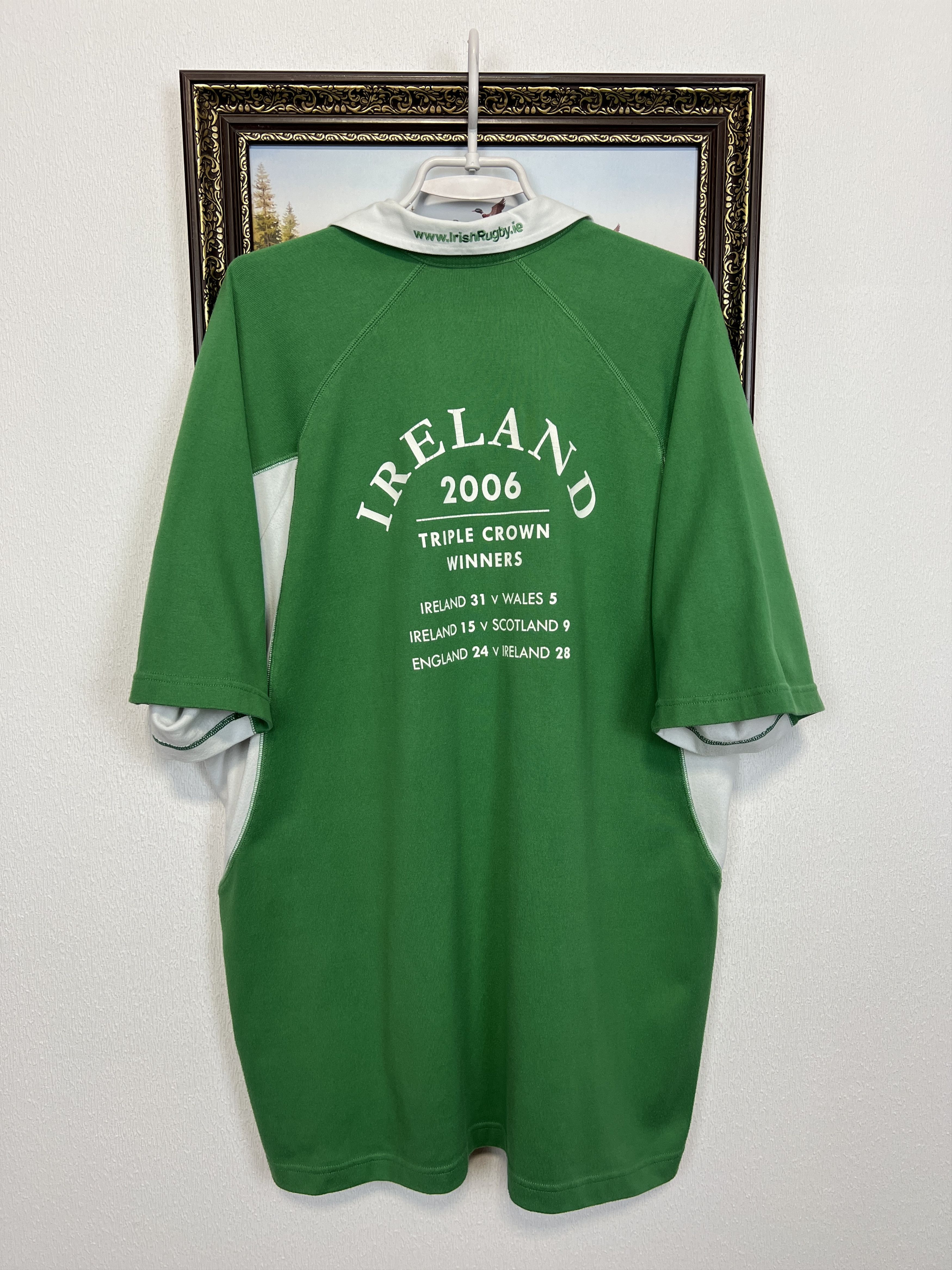 Vintage Canterbury Ireland Triple Crown Winners Rugby Shirt Jersey Size US XL / EU 56 / 4 - 7 Thumbnail