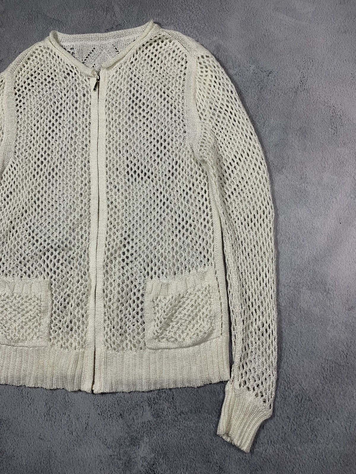 Japanese Brand Vintage AvantGarde mesh cardigan streetwear style size S Size S / US 4 / IT 40 - 3 Thumbnail