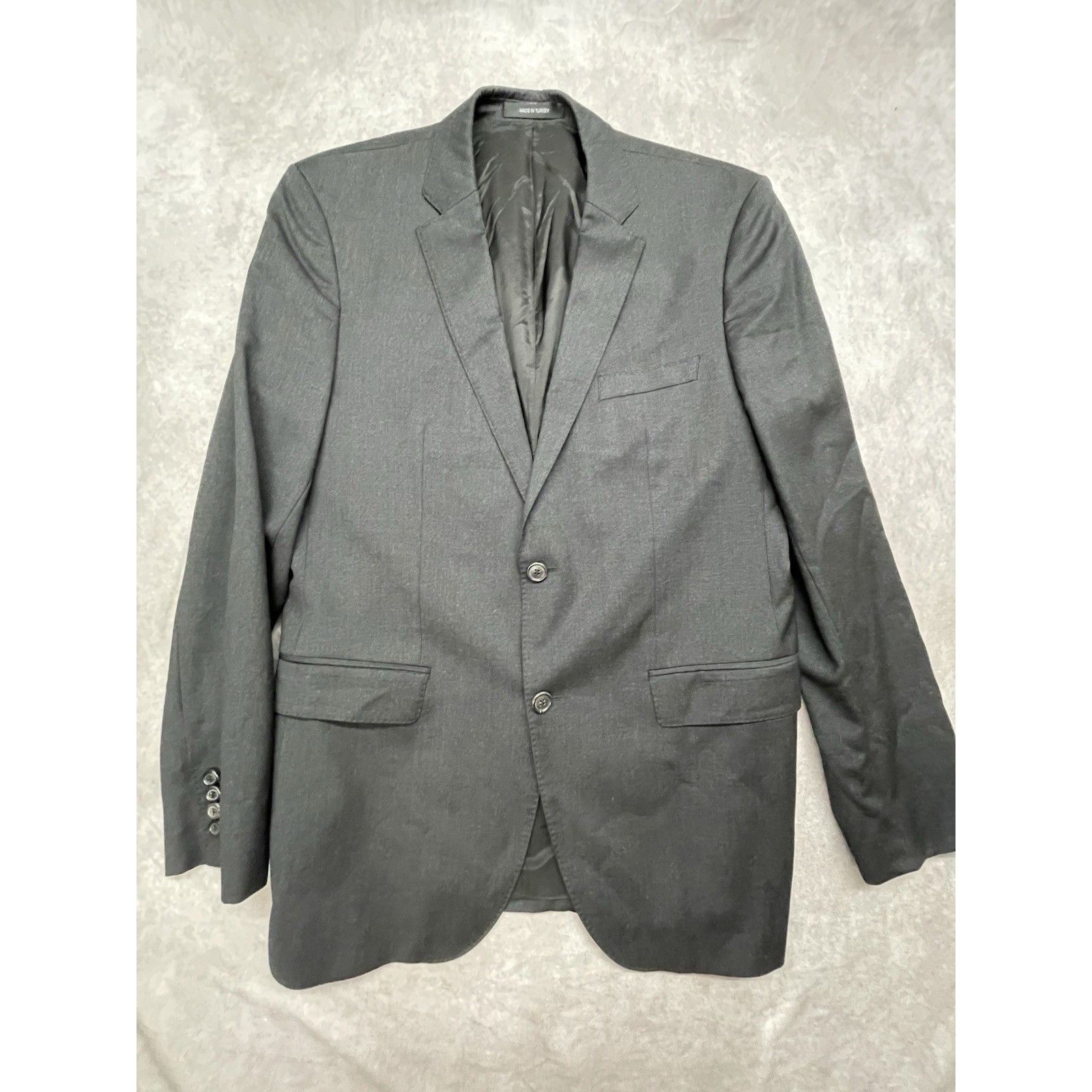 Other BOSS Hugo Boss 40R Super 100 Virgin Wool Gray Suit Jacket Bl Size 40R - 1 Thumbnail
