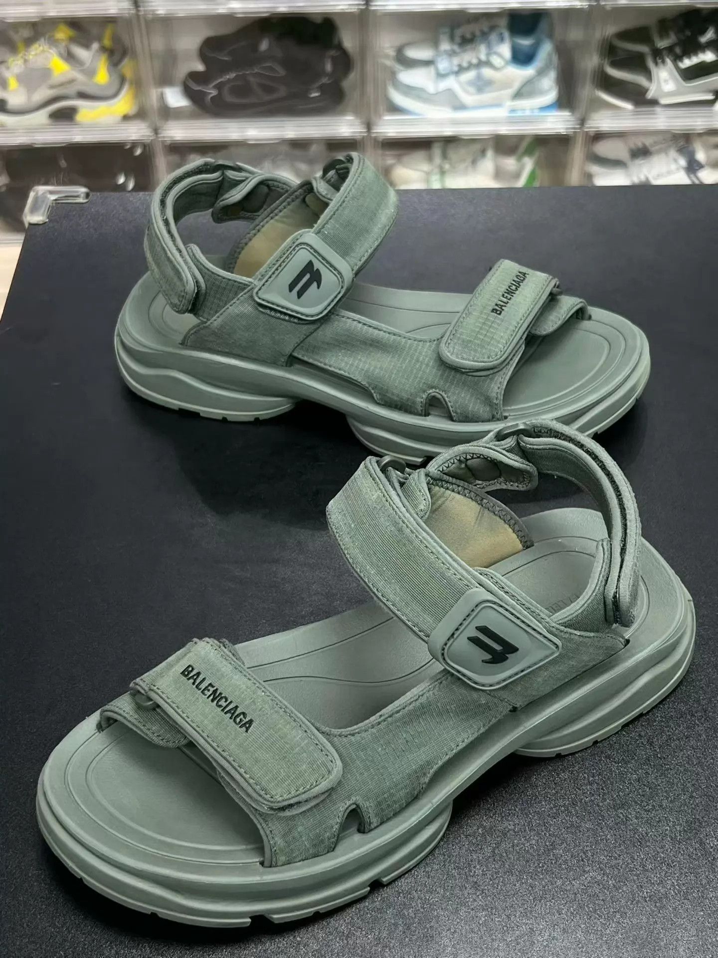 Balenciaga Balenciaga Velcro Sandals EUR 41 Worn 1x Like New SS Size US 8 / EU 41 - 1 Thumbnail