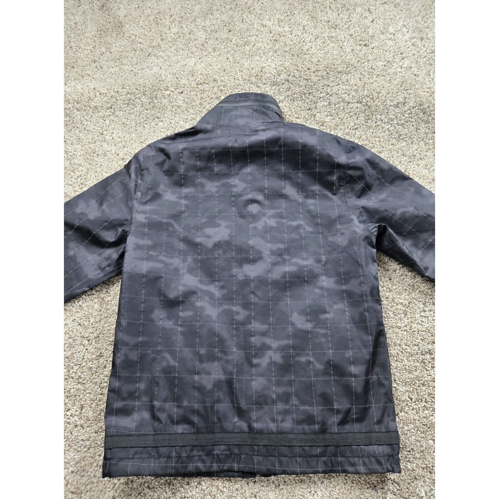 Vintage MPG x Betabrand Jacket Small Black Reversible Reflective Grid Plaid Full Zip Mens Size US S / EU 44-46 / 1 - 7 Thumbnail