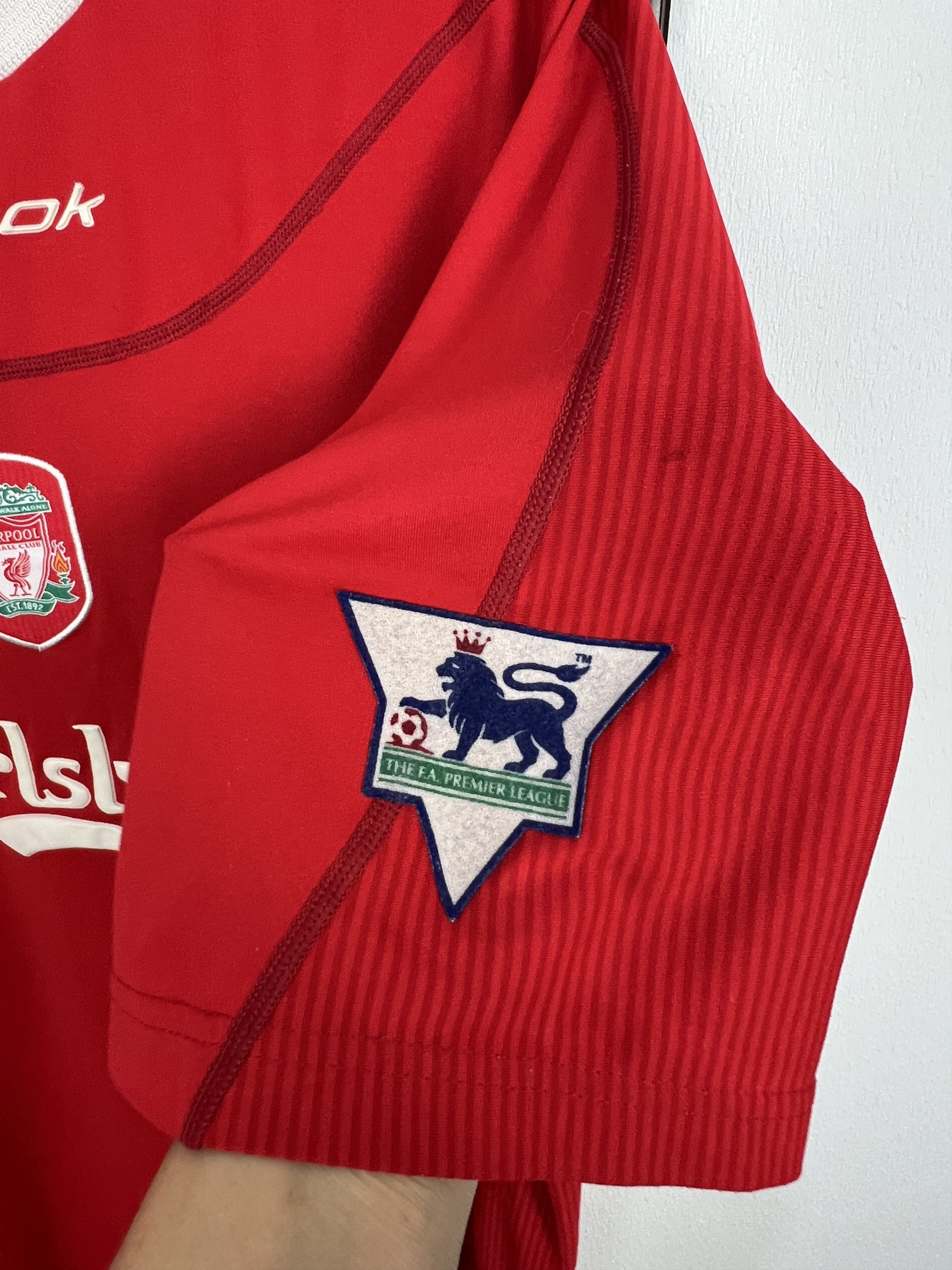 Reebok Liverpool Home football shirt 2002 Soccer Reebok Jersey Mens Size US XXL / EU 58 / 5 - 4 Thumbnail