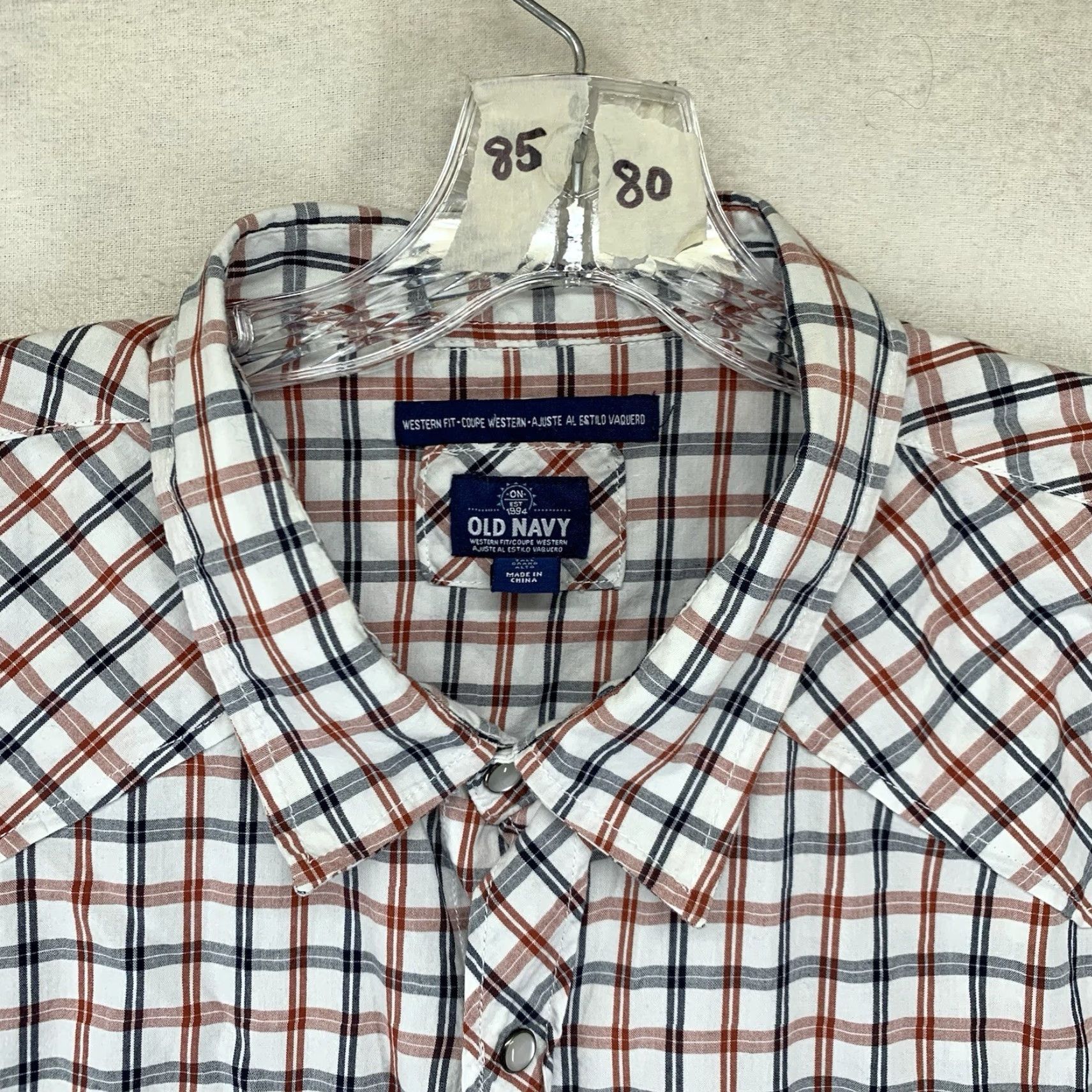 Old Navy Vintage Old Navy Western Plaid Pearl Snap Shirt Men Big & Tall 3XLT Cotton Retro Cowboy Size US XXL / EU 58 / 5 - 4 Thumbnail