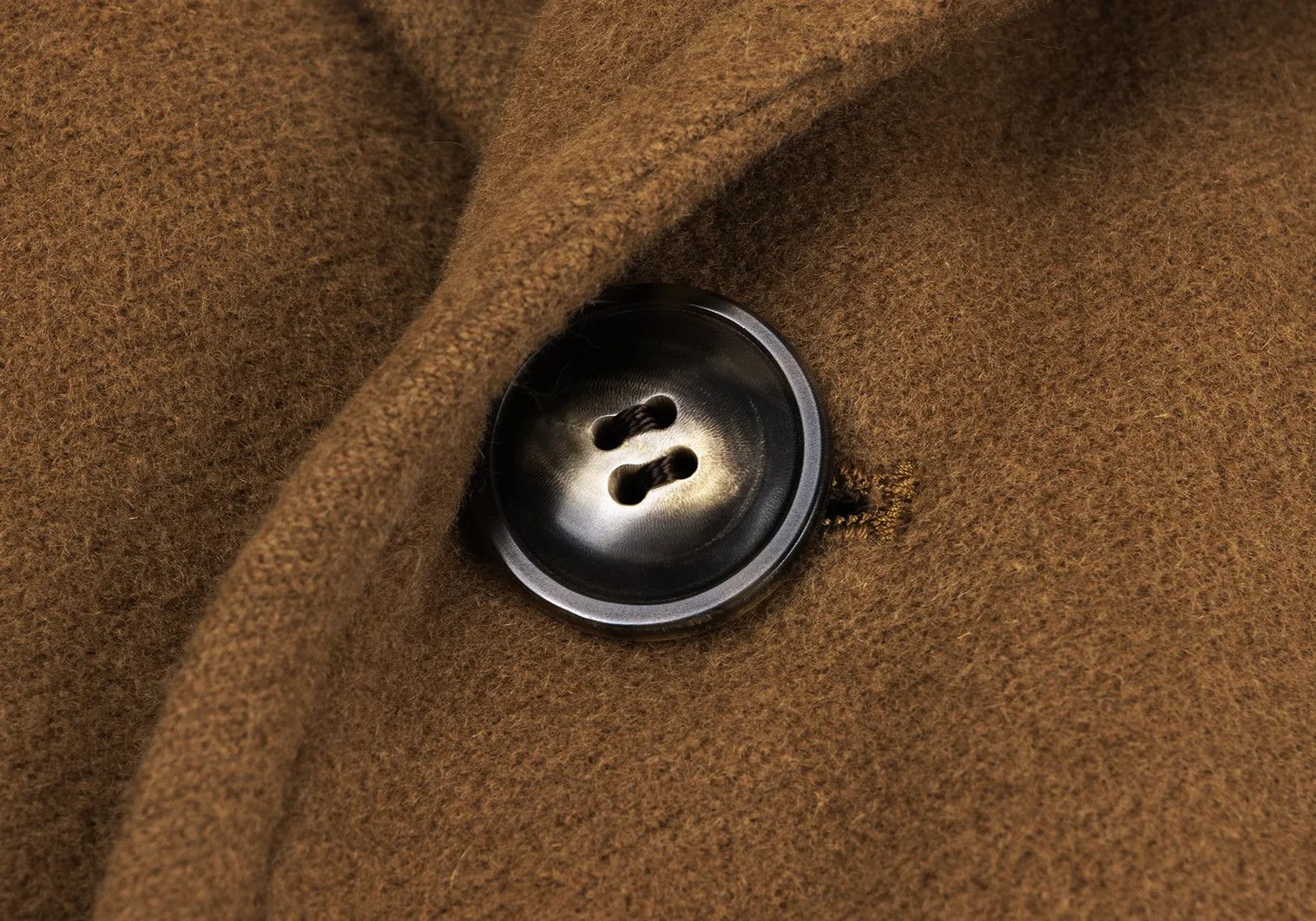 Jean Paul Gaultier Wool Melton Chester Coat in Camel, Size 48 Size US M / EU 48-50 / 2 - 7 Thumbnail