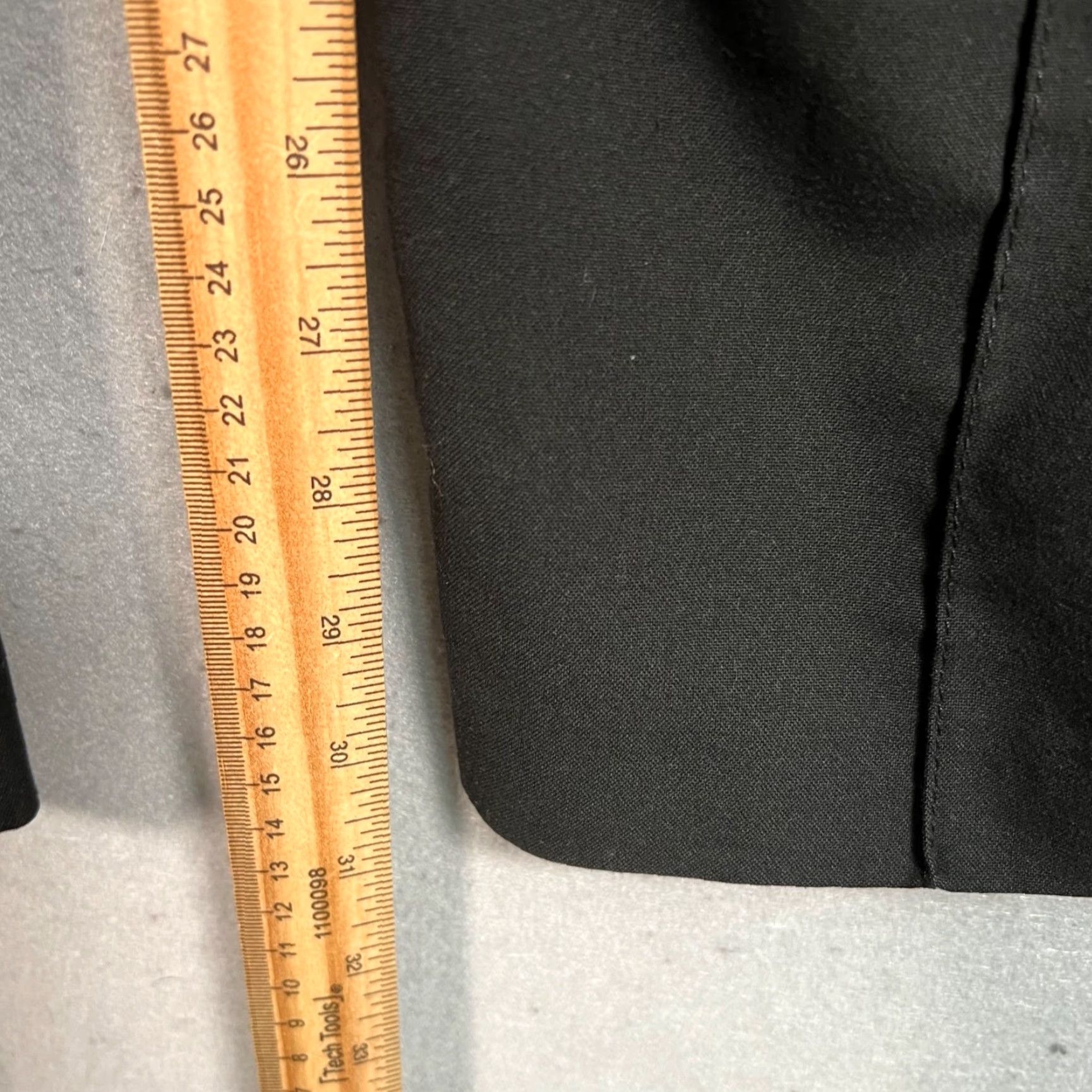 Vintage Pull & Bear Womens Size Medium Black Straight-Leg Trousers Pants Size 32" / US 10 / IT 46 - 7 Thumbnail