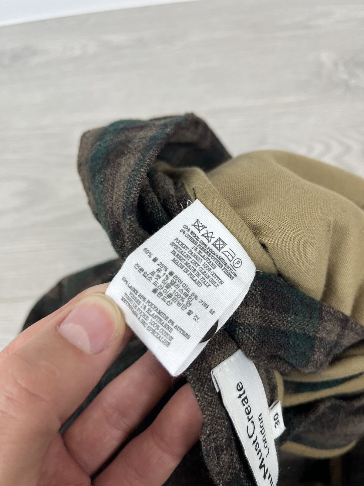 YMC You Must Create YMC London Wool Plaid Pants Size US 30 / EU 46 - 11 Thumbnail