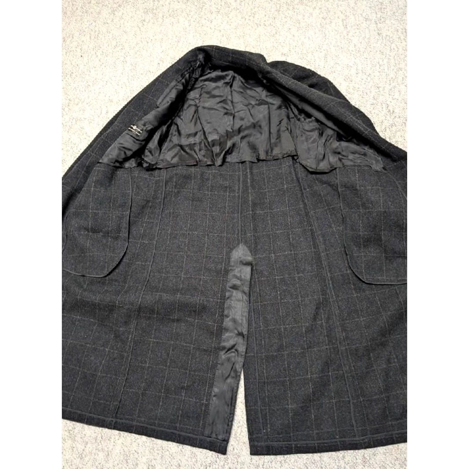 Vintage VINTAGE USA union made OVERCOAT double breasted Wool XS black belted coat Mens XS Size US XS / EU 42 / 0 - 6 Thumbnail
