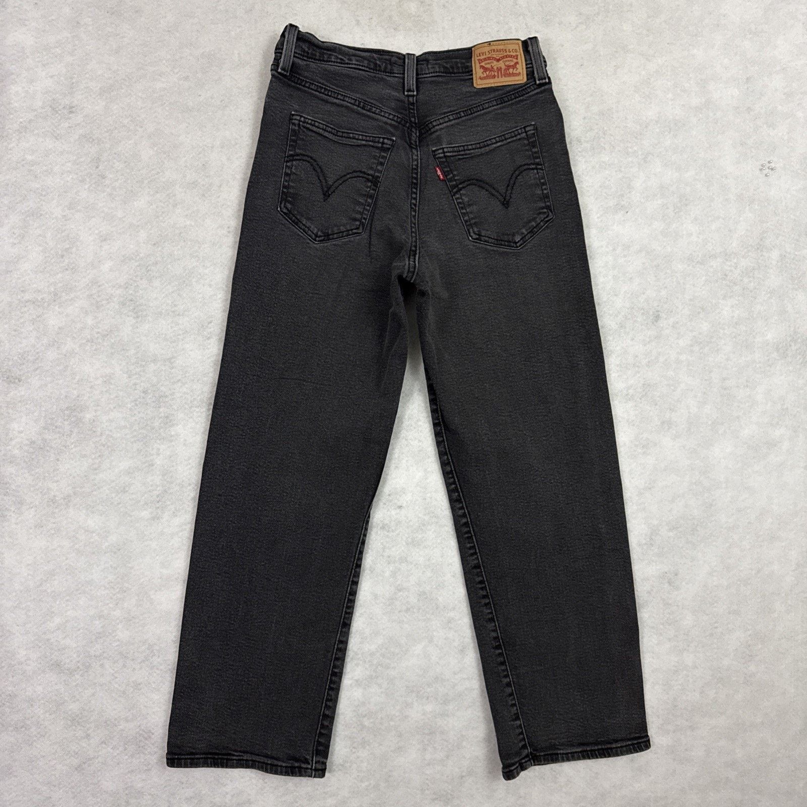 Levi's Levi’s Ribcage Straight Ankle Jeans Women Size 28 Black Size 28" / US 6 / IT 42 - 3 Thumbnail