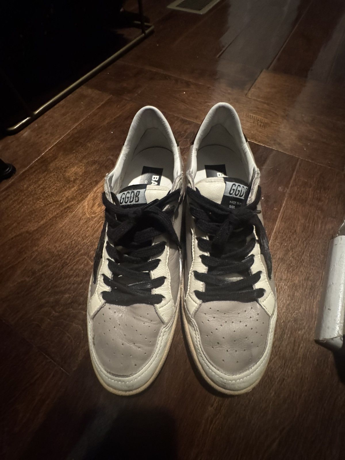 Golden Goose Golden Goose Beige Black Croc Size US 6 / EU 39 - 3 Thumbnail