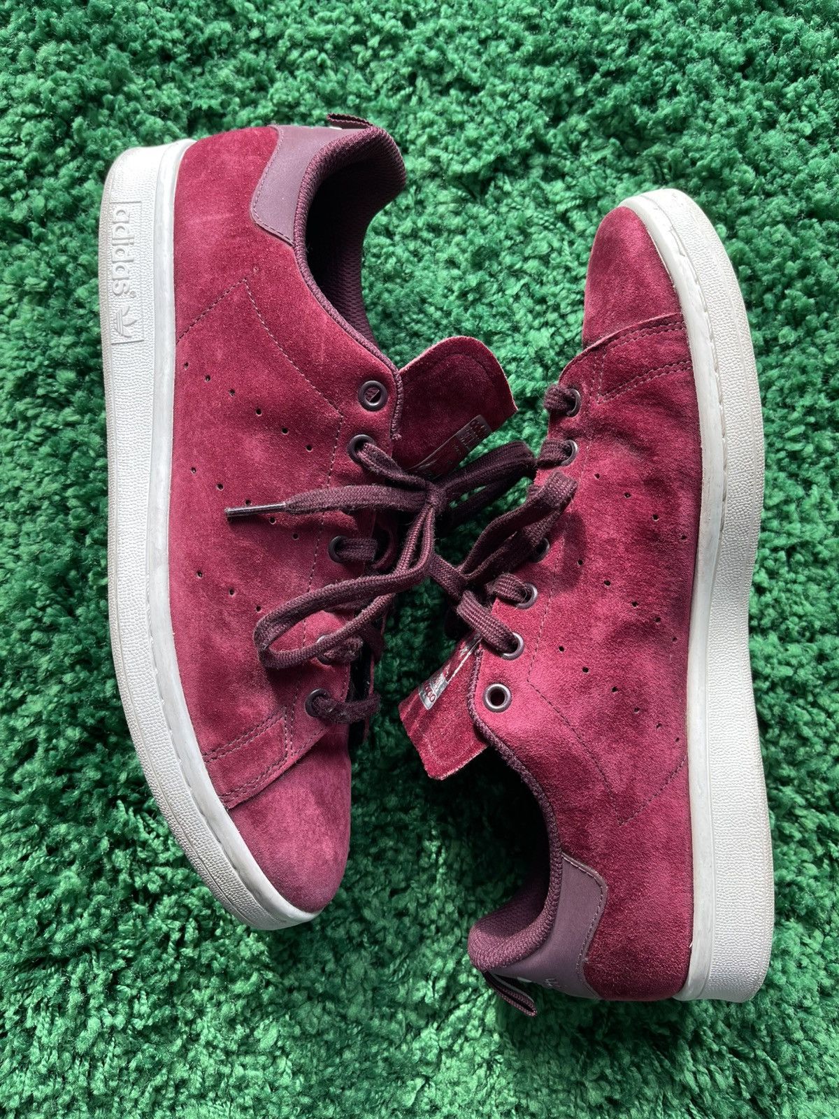 Adidas Stan Smith Suede Maroon Size US 11 / EU 44 - 3 Thumbnail