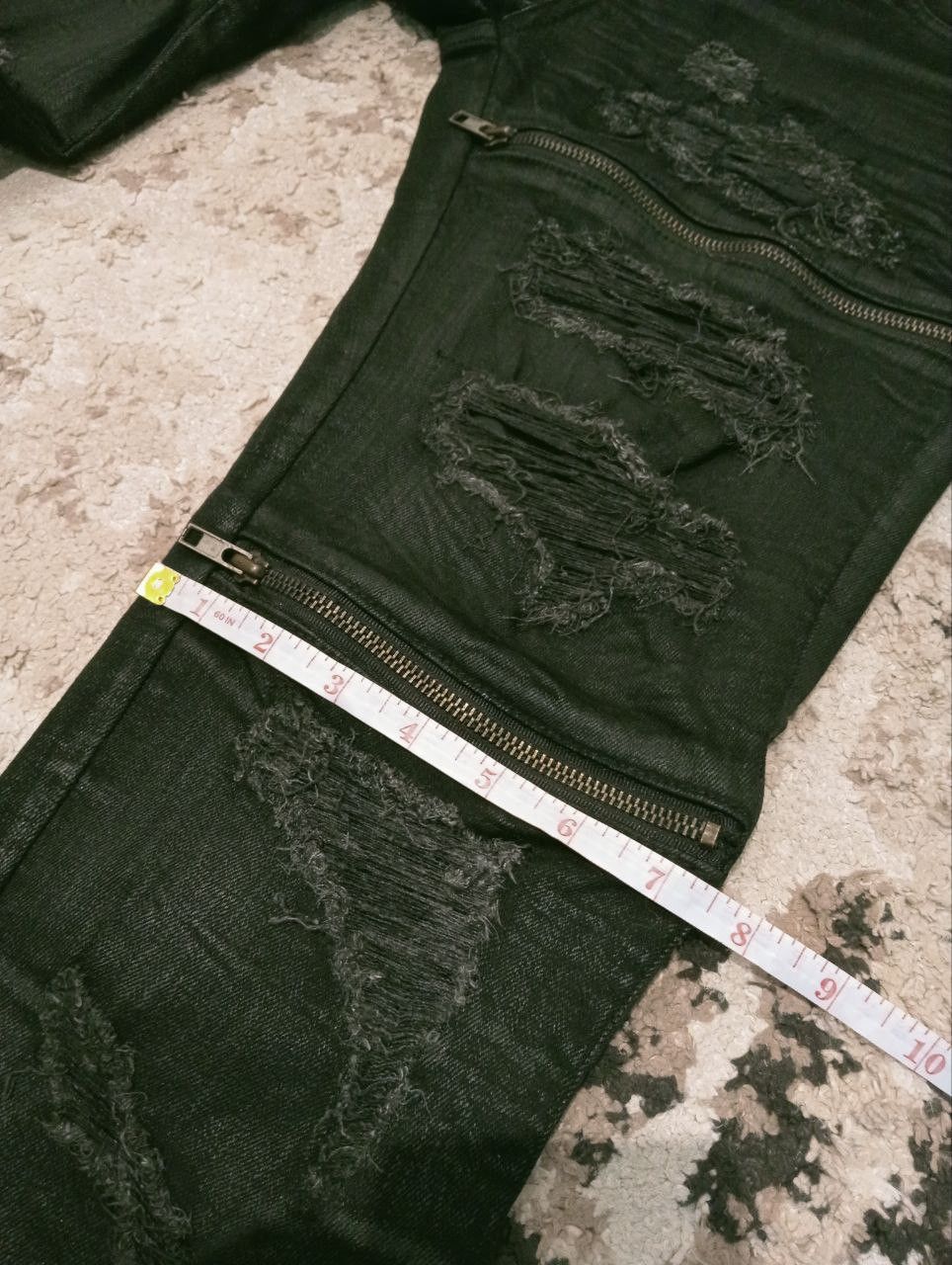 Japanese Brand JAPANESE MIDAS ZIPPER DISTRESSED LOOK STRETCH JEANS Size US 32 / EU 48 - 19 Thumbnail