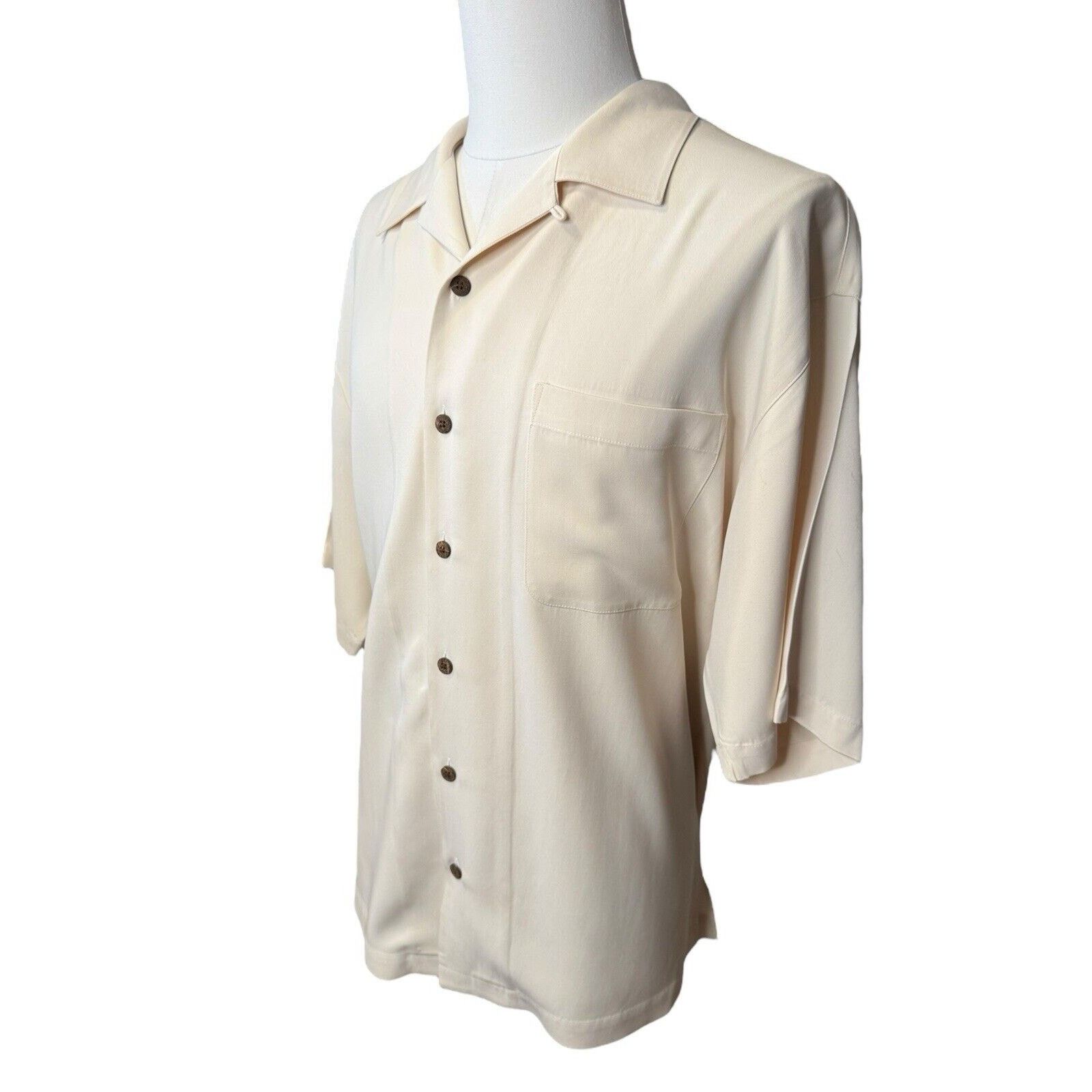 Tommy Bahama Tommy Bahama Silk Embroidered Shirt TINY FLAW Size US XL / EU 56 / 4 - 4 Thumbnail