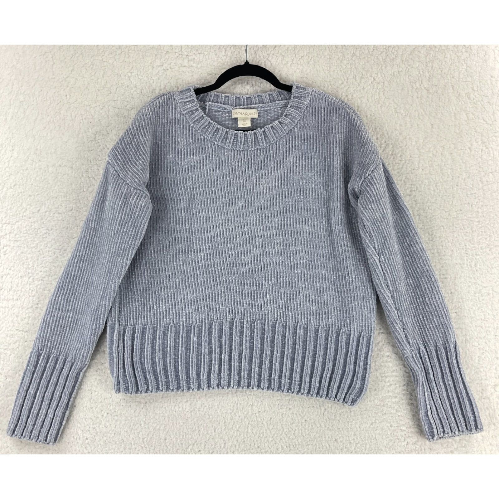 Cynthia Rowley Cynthia Rowley Gray Knit Pullover Sweater Womens Large Long Sleeve Casual Pullover Knit Shirt Size L / US 10 / IT 46 - 2 Thumbnail