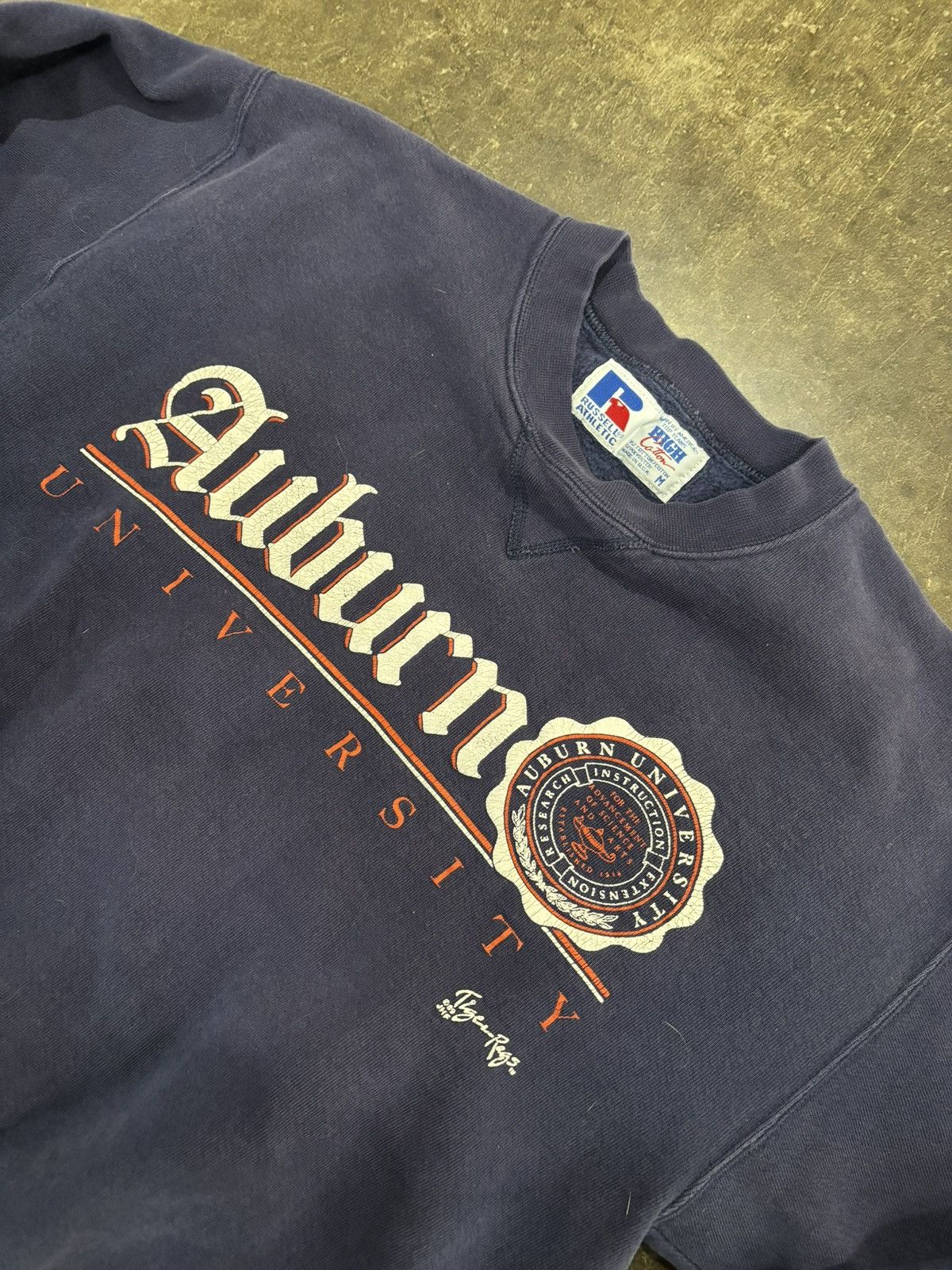 Russell Athletic Vintage 1989 Tiger Rags Auburn University Sweatshirt Size US M / EU 48-50 / 2 - 2 Thumbnail