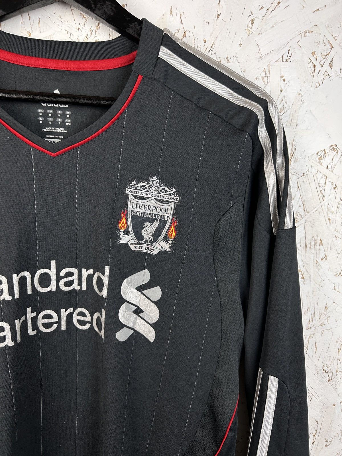 Adidas Vintage Adidas Liverpool #4 Meireles 2011/12 Away LS Jersey Size US M / EU 48-50 / 2 - 6 Thumbnail