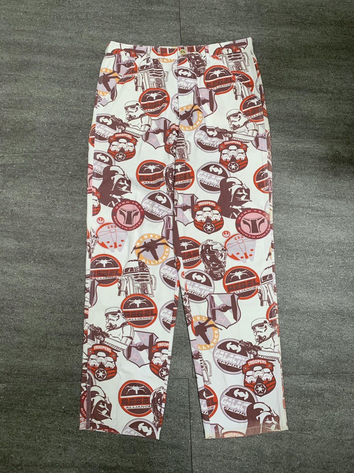 Comme des Garcons SHIRT × Star Wars Printed Graphic Pants Size US 32 / EU 48 - 2 Thumbnail