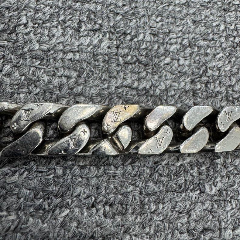 Louis Vuitton Silver Cuban Bracelet-2507