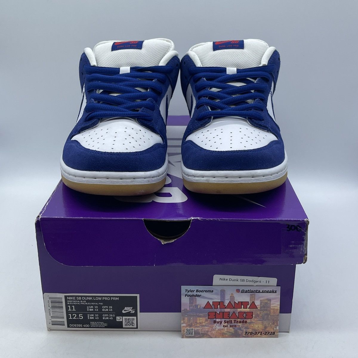 Nike Dunk low SB Los Angeles dodger’s Size US 11 / EU 44 - 2 Thumbnail