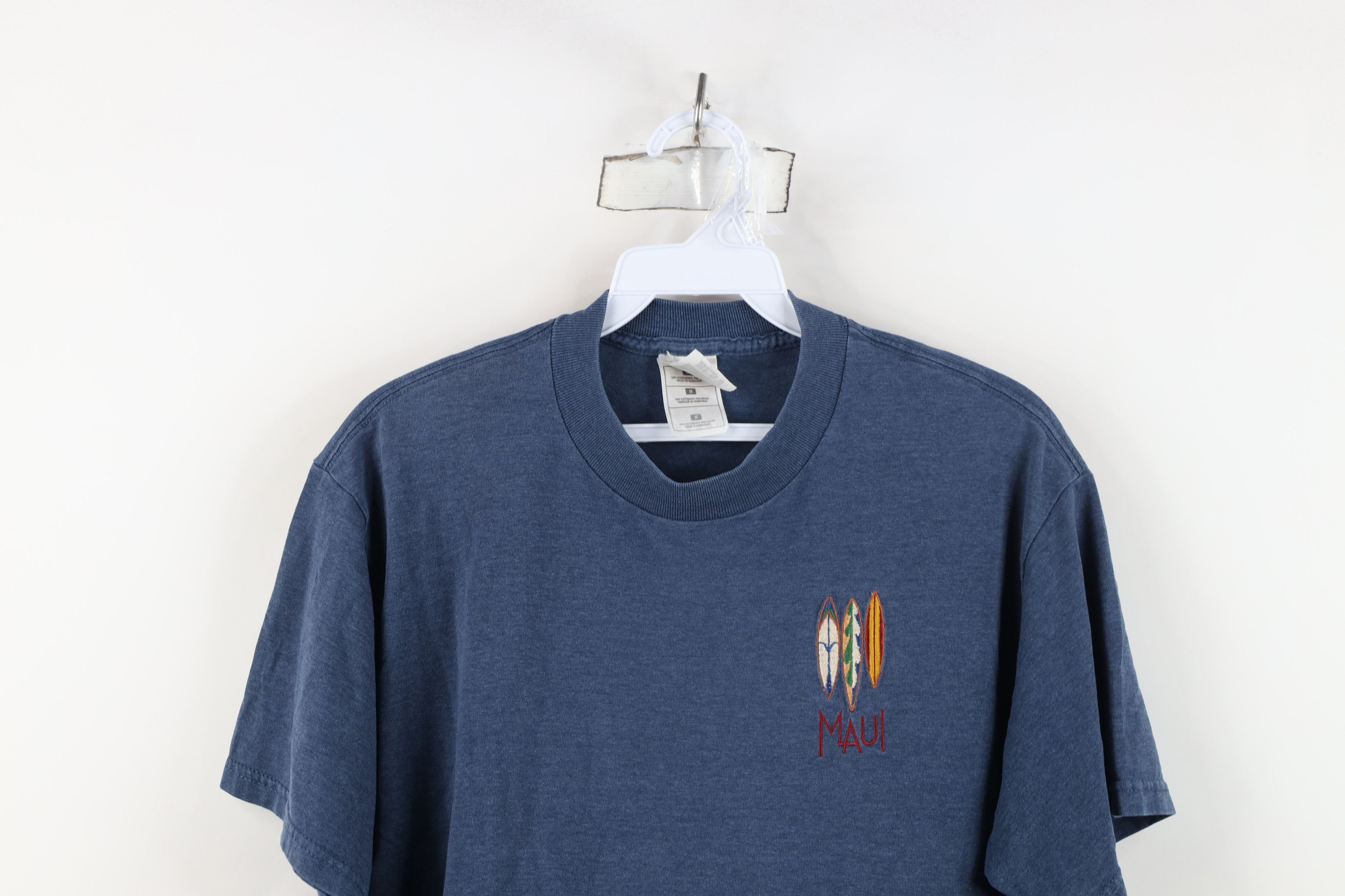 Vintage Vintage 90s Streetwear Hawaii Surf Surfboard T-Shirt Blue Size US M / EU 48-50 / 2 - 2 Thumbnail