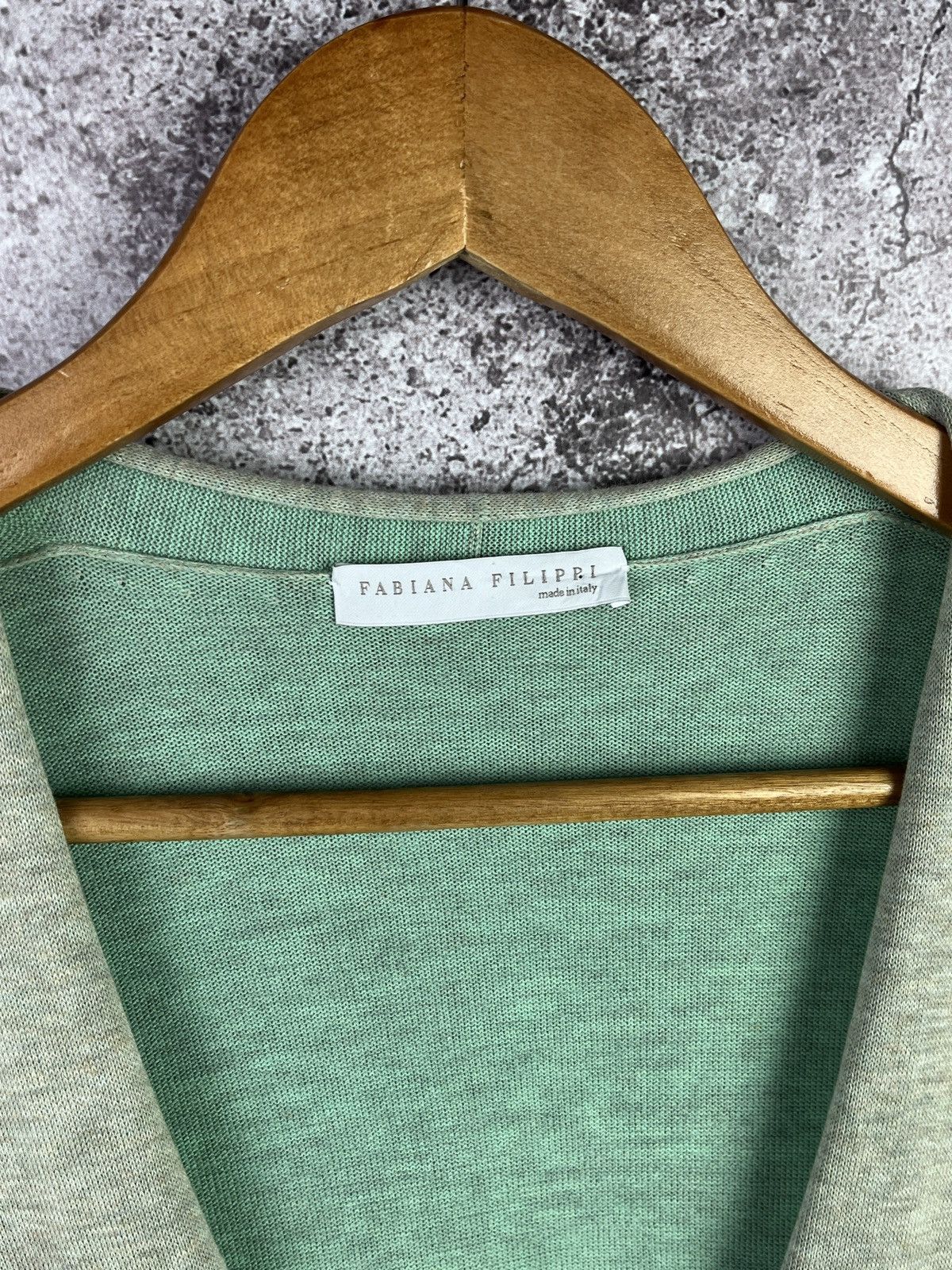 Fabiana Filippi MintGreen Lightweight Cotton Cardigan Size S 🇮🇹 Quiet Luxury Size M / US 6-8 / IT 42-44 - 3 Thumbnail
