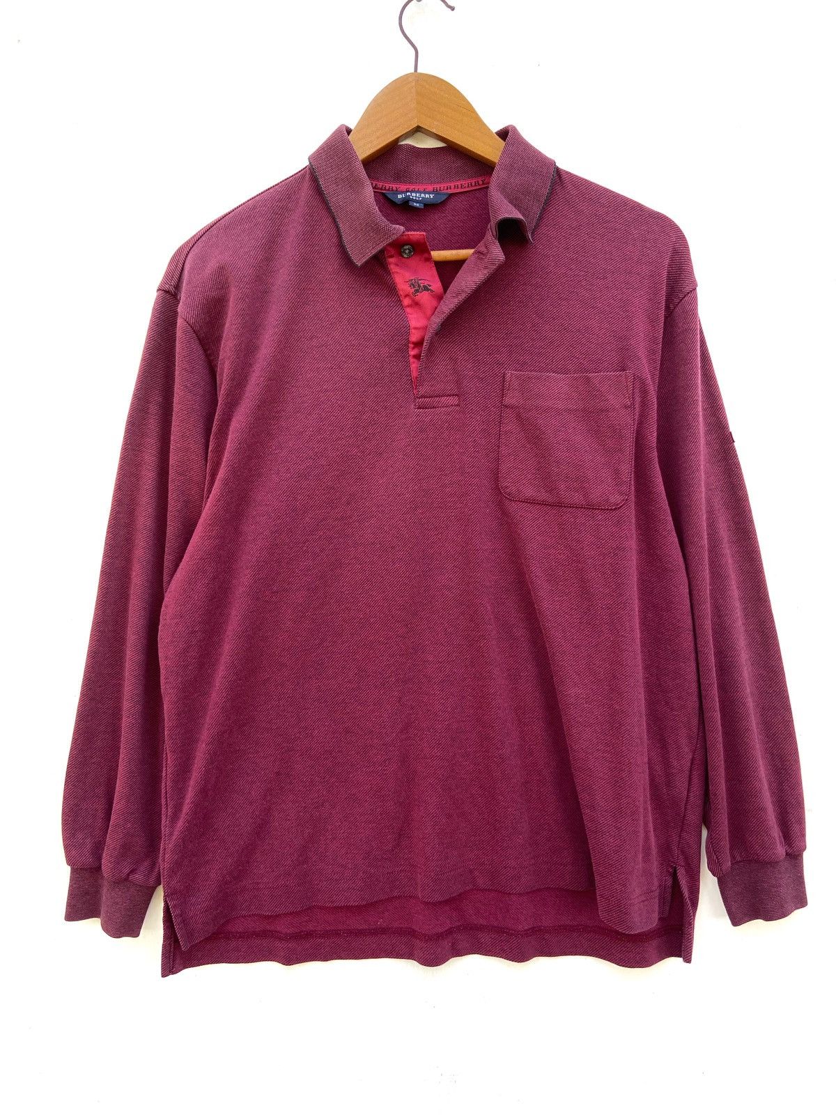 Burberry 🔥 Burberry Golf polo t shirt long sleeve Size US M / EU 48-50 / 2 - 1 Thumbnail