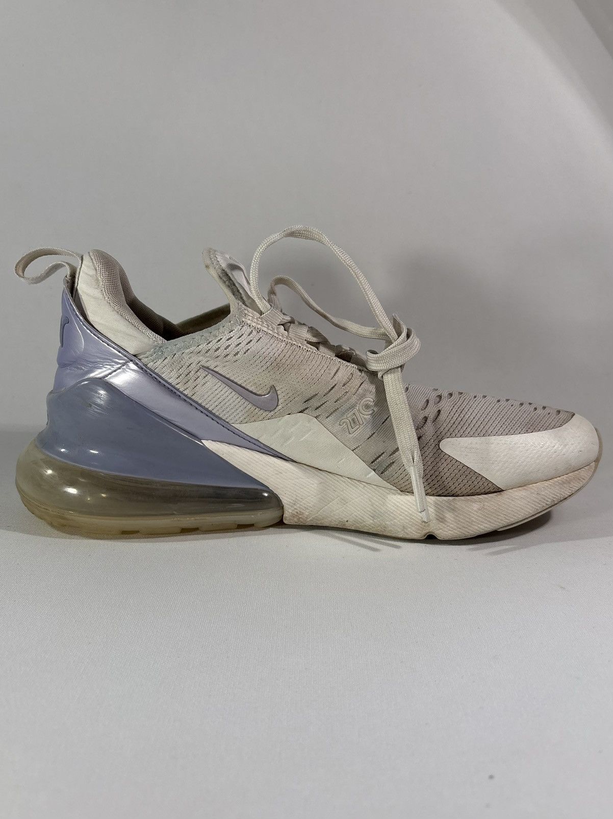 Nike Nike Air Max 270 White Violet Athletic Shoes Women's Size 9 Size US 9 / IT 39 - 4 Thumbnail