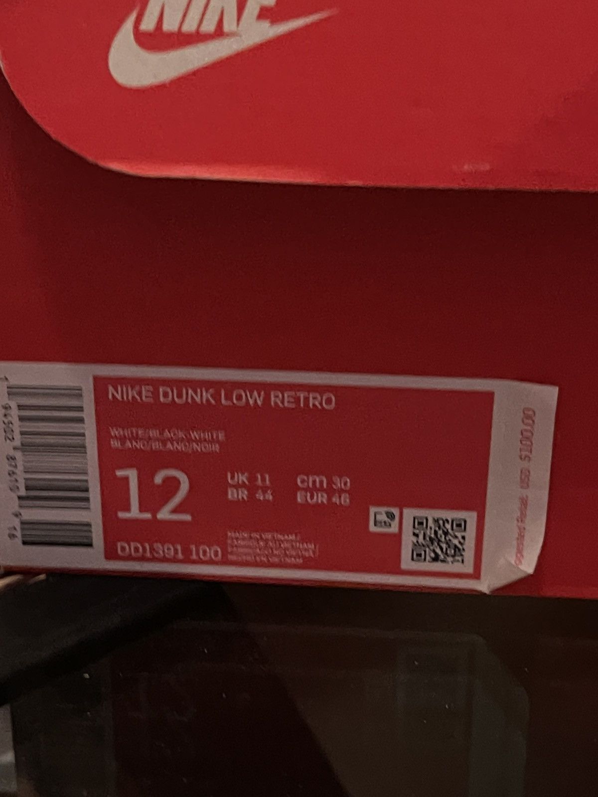 Nike Nike Dunk Low “Panda” Size US 12 / EU 45 - 9 Thumbnail