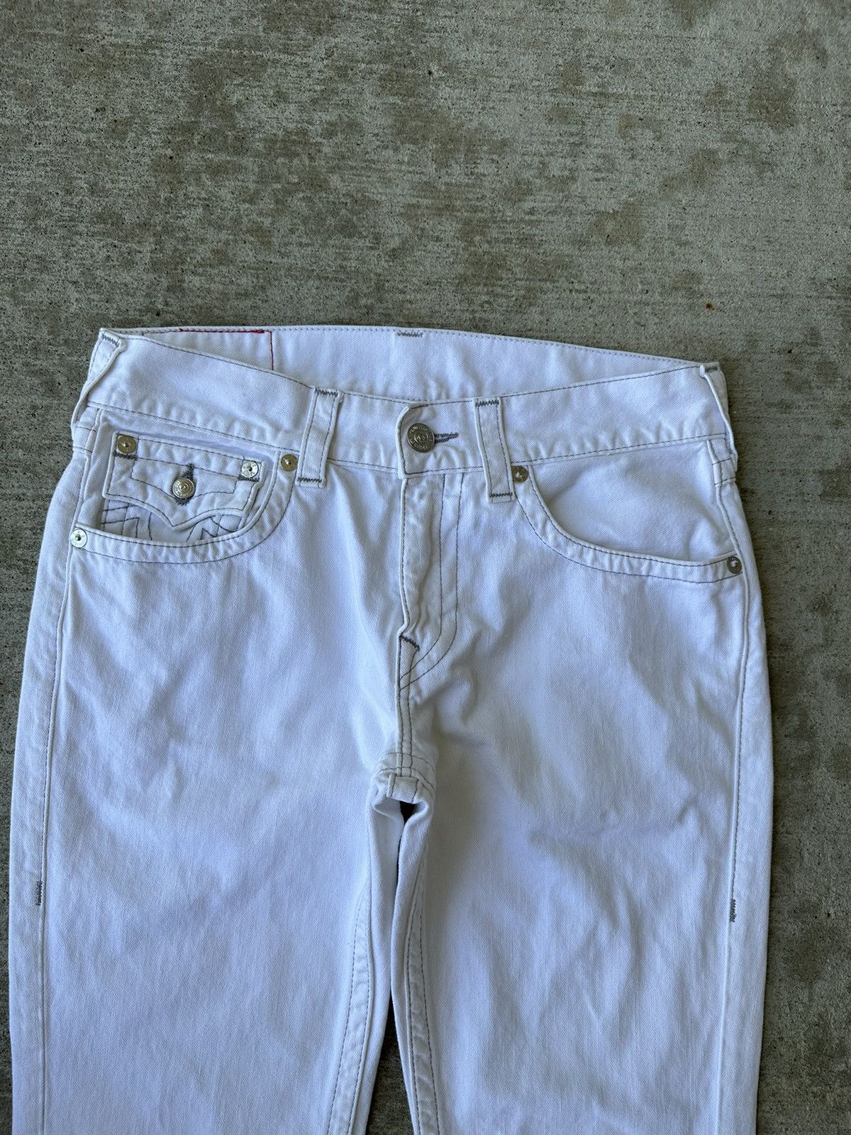 True Religion Y2K True Religion White Jeans Size US 31 - 5 Thumbnail