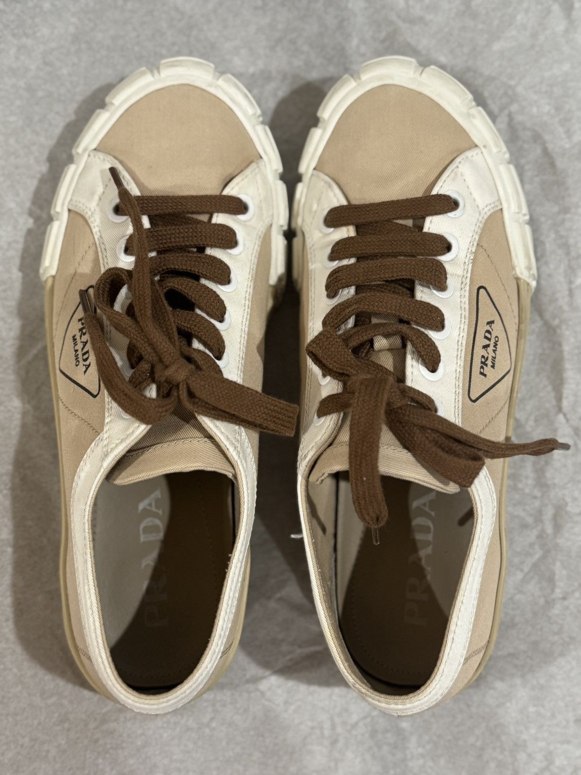 Prada Prada Platform Double Wheel Sneaker Shoes Trainers Size US 8 / IT 38 - 6 Thumbnail