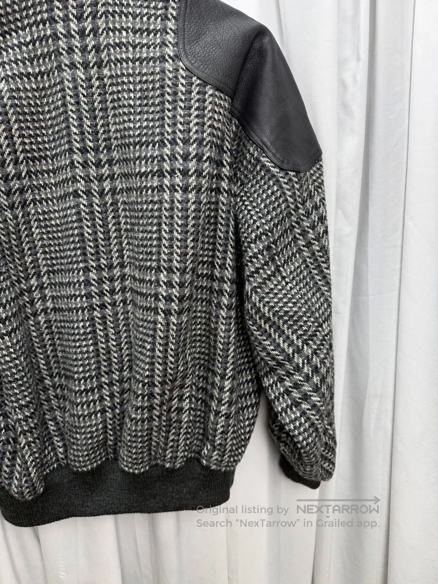 Issey Miyake Issey Sports Plaid Leather Patch Jacket. Size US XXL / EU 58 / 5 - 6 Thumbnail