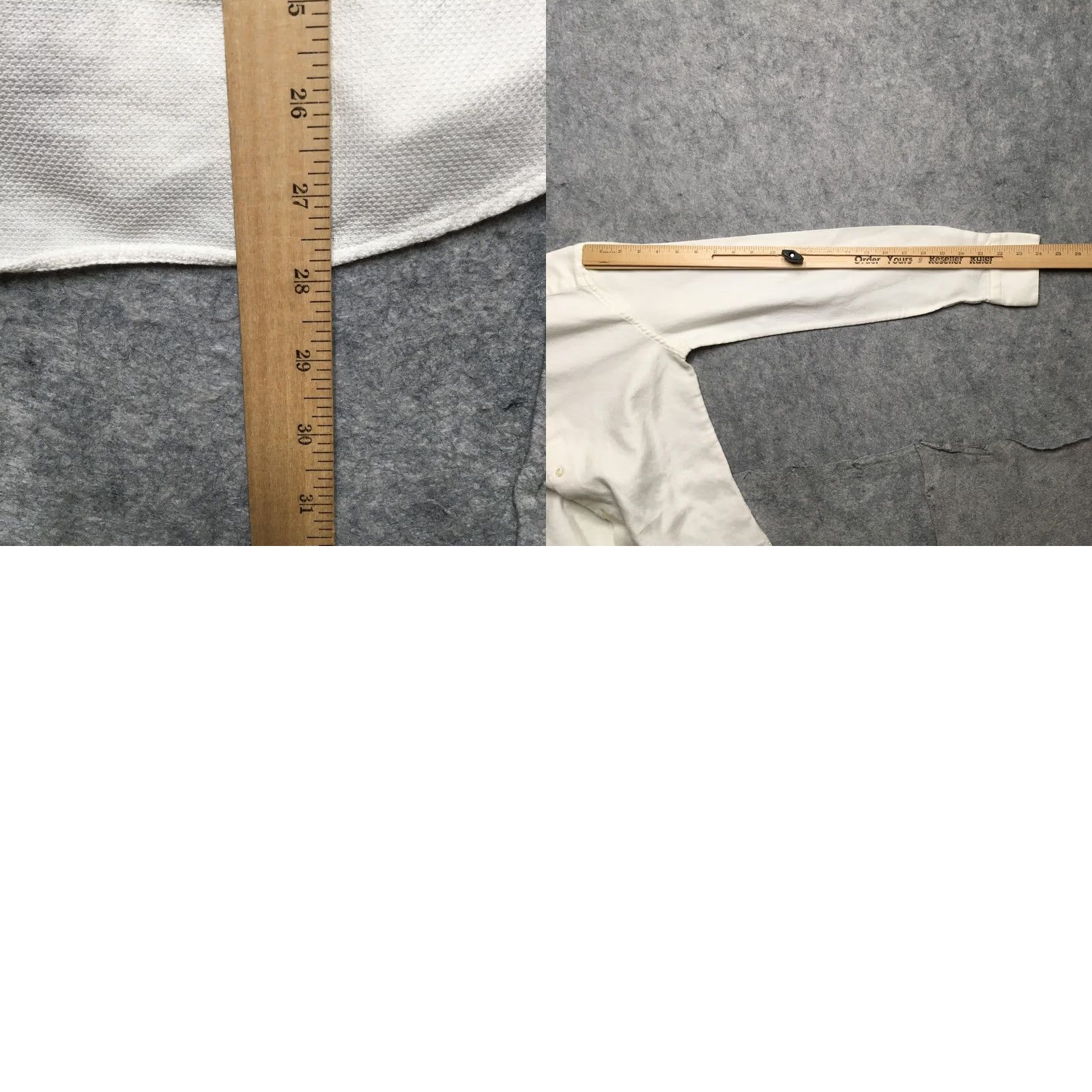 Reiss Reiss Shirt Mens Small White Grandad Collar Slim Fit Long Sleeve Textured Cotton Size US S / EU 44-46 / 1 - 9 Thumbnail