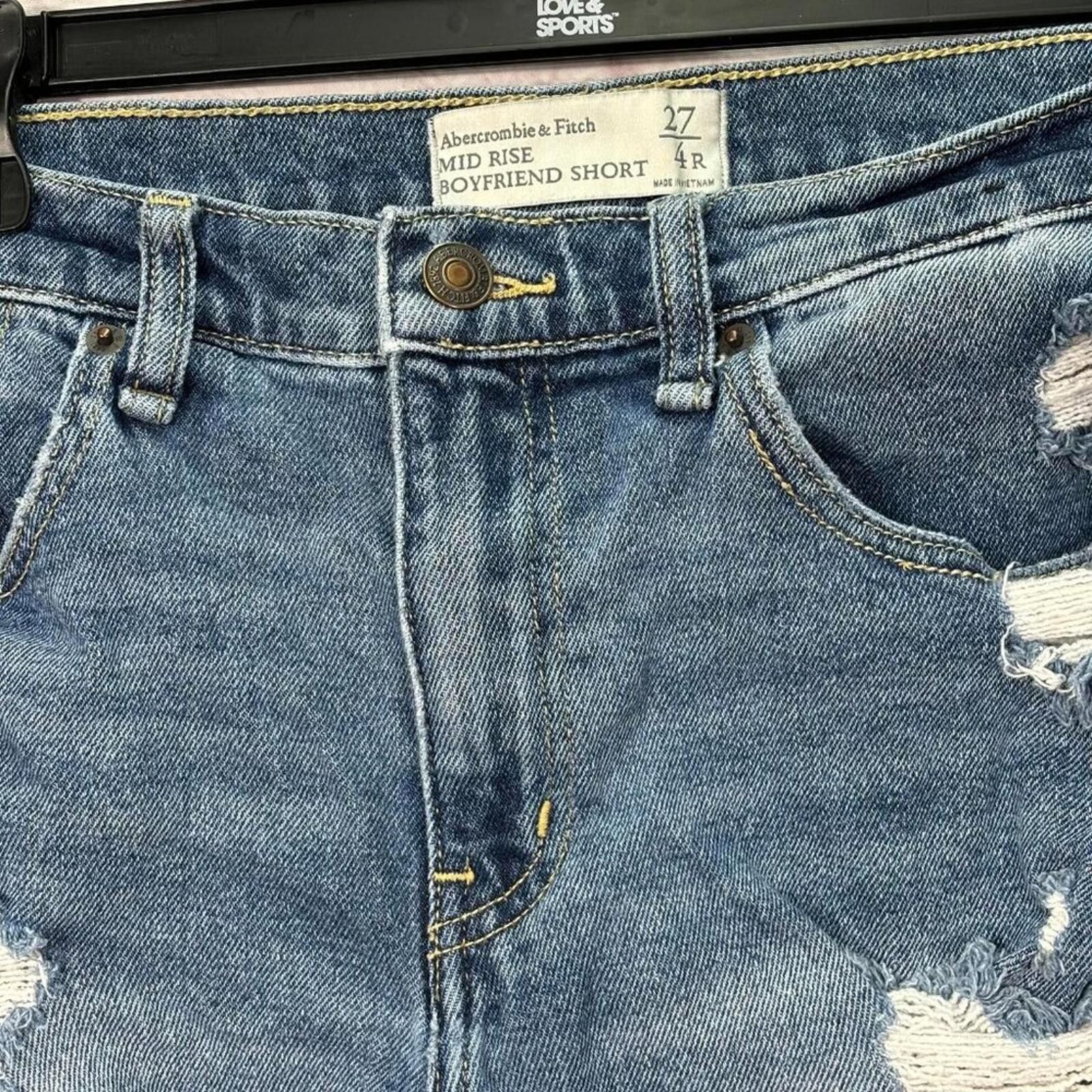 Abercrombie & Fitch Abercrombie & Fitch Midrise Boyfriend Shorts Size 27/4 Size 27" / US 4 / IT 40 - 5 Thumbnail