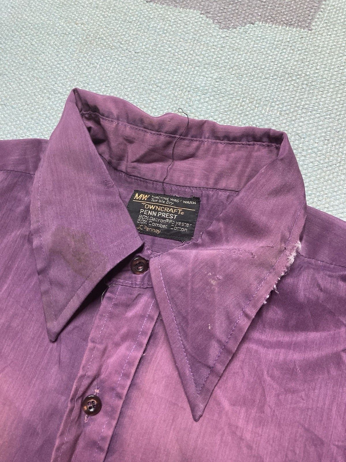Vintage Vintage 70s button shirt Penney’s Towncraft distressed large Size US L / EU 52-54 / 3 - 6 Thumbnail