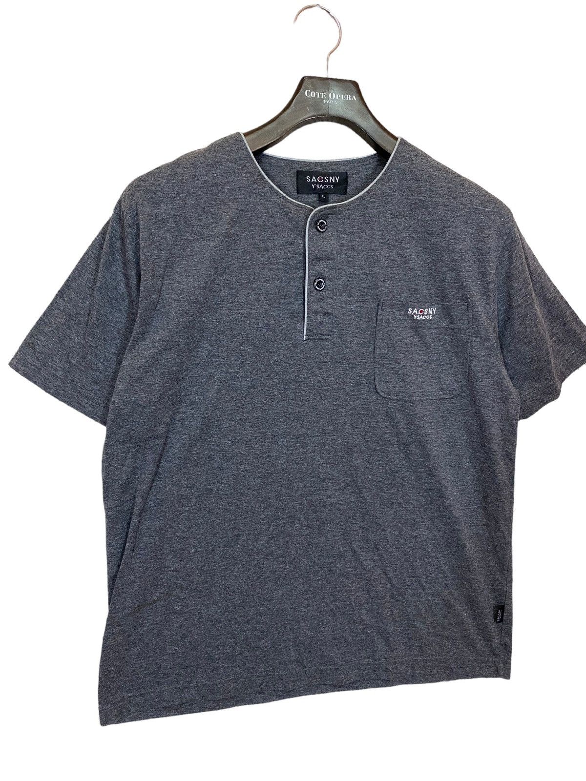 Japanese Brand × Vintage × Yohji Yamamoto Yohji yamamoto y'saccs tshirt single pocket Size US L / EU 52-54 / 3 - 2 Thumbnail
