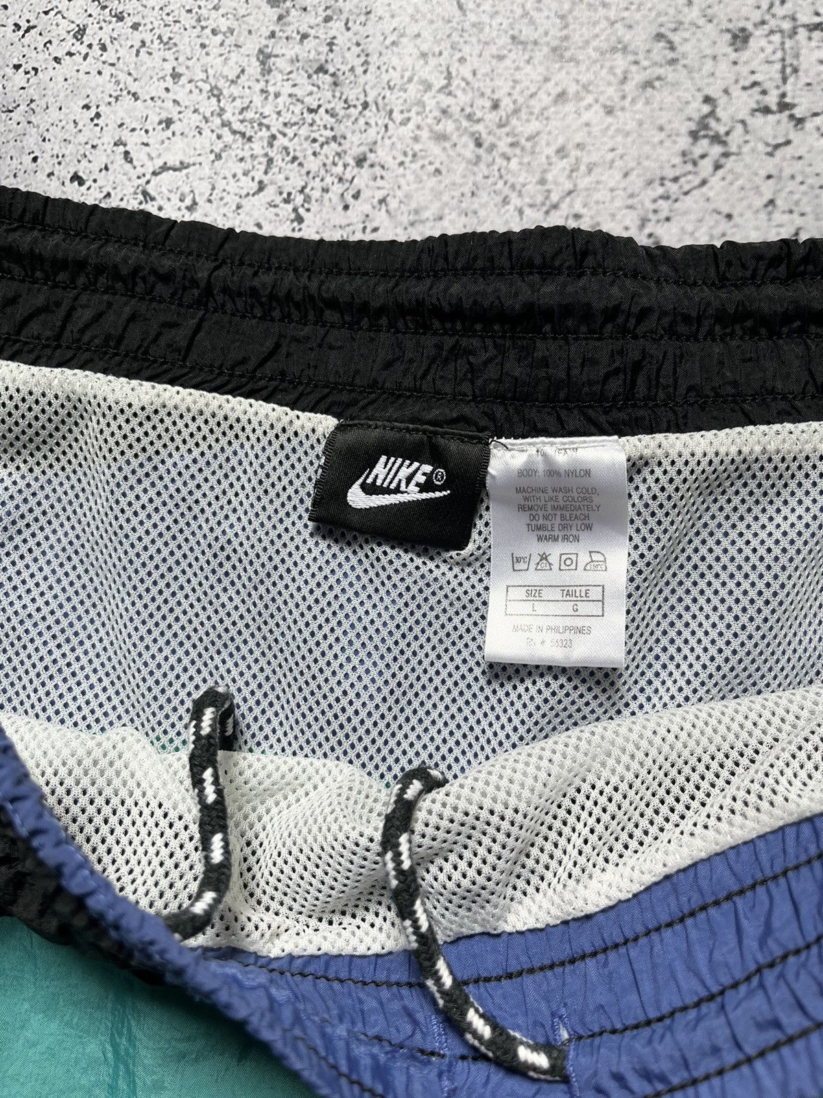 Nike × Vintage Vintage Nike Nylon Shorts Double Swoosh Y2K USA TN Drill Size US 34 / EU 50 - 5 Thumbnail