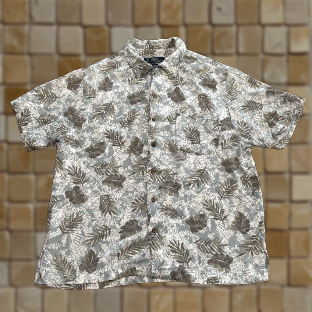 Vintage VINTAGE SZ Men Hawaiian Shirt Short Sleeve Rayon Button-Up Palm Print Multi 80s Aloha L Size US L / EU 52-54 / 3 - 1 Thumbnail